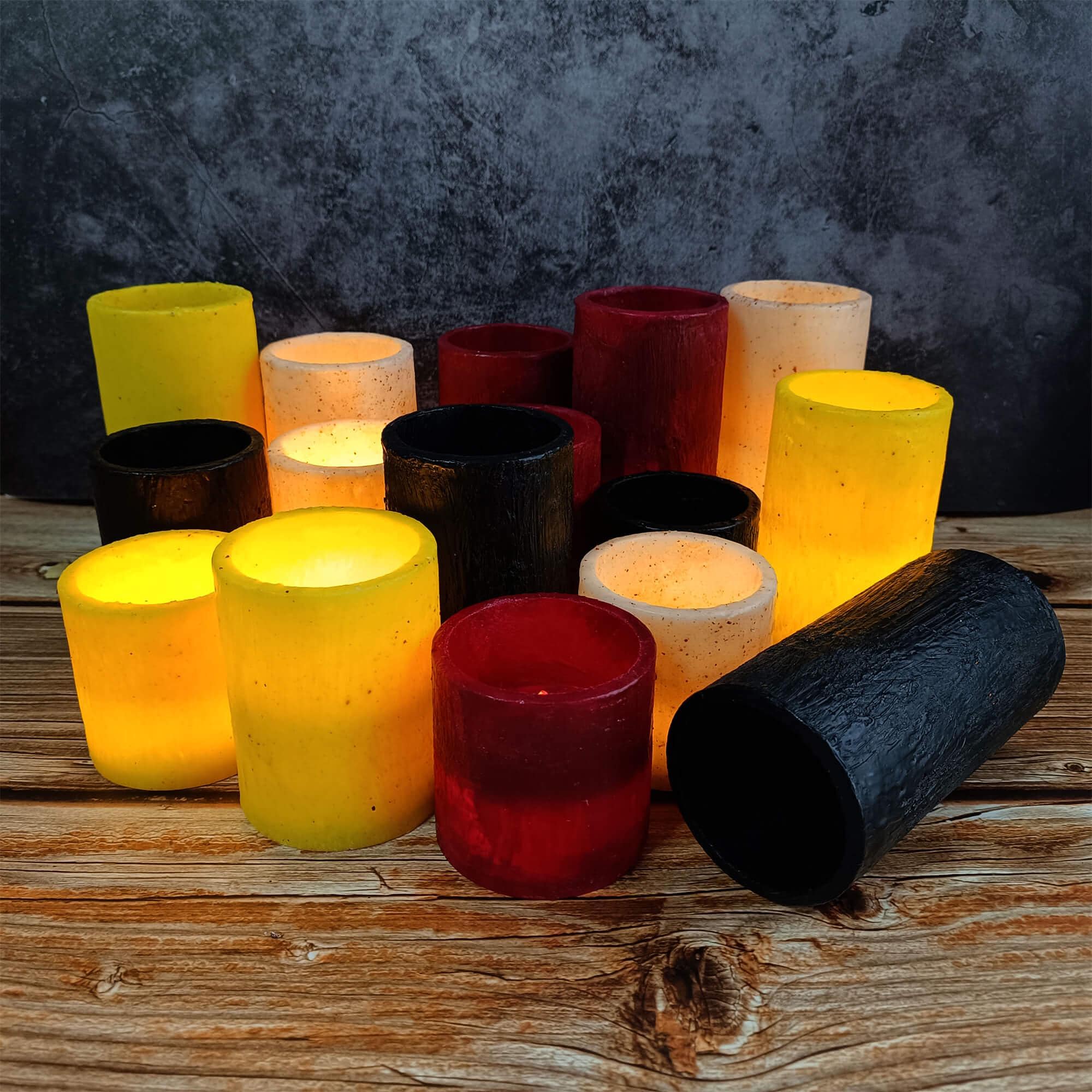 Flameless LED Pillar Candles, Realistic Flickering Effect, Battery Operated, Realistic Wax Figure Design, Home Decor, Mother's Day Gift