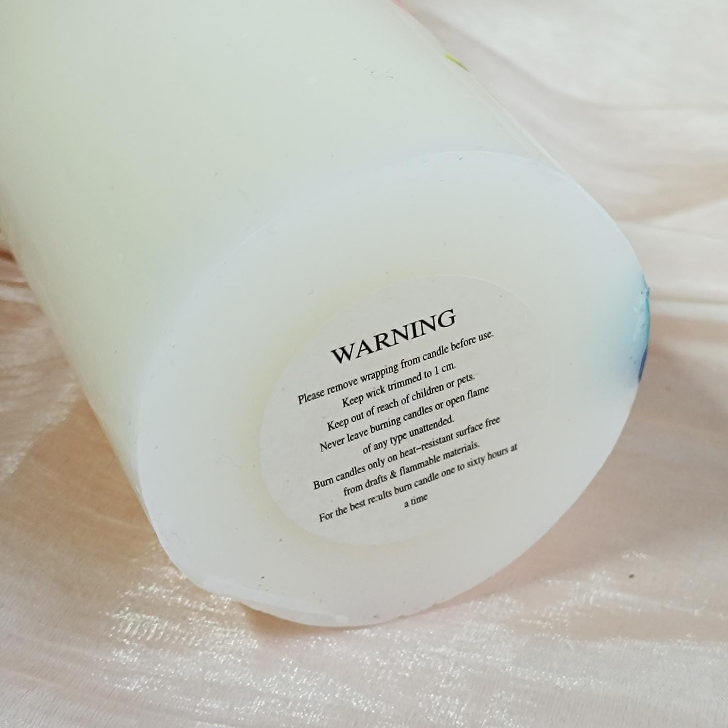 Personalized Shabbat Candles Set of 3: Jewish Ritual Pillar Candles