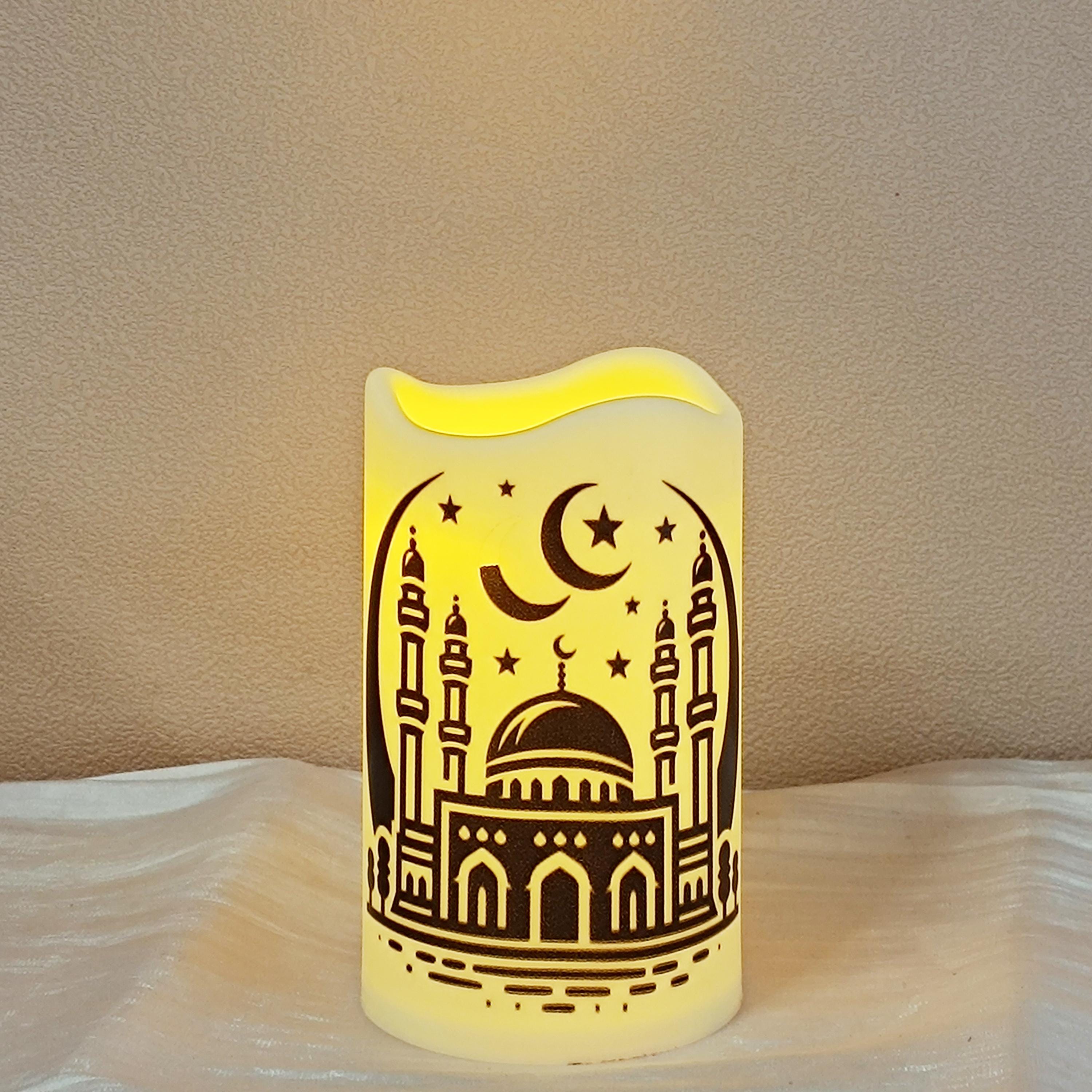 Flameless Shabbat LED Candle with Remote: Jewish Home Decor Gift