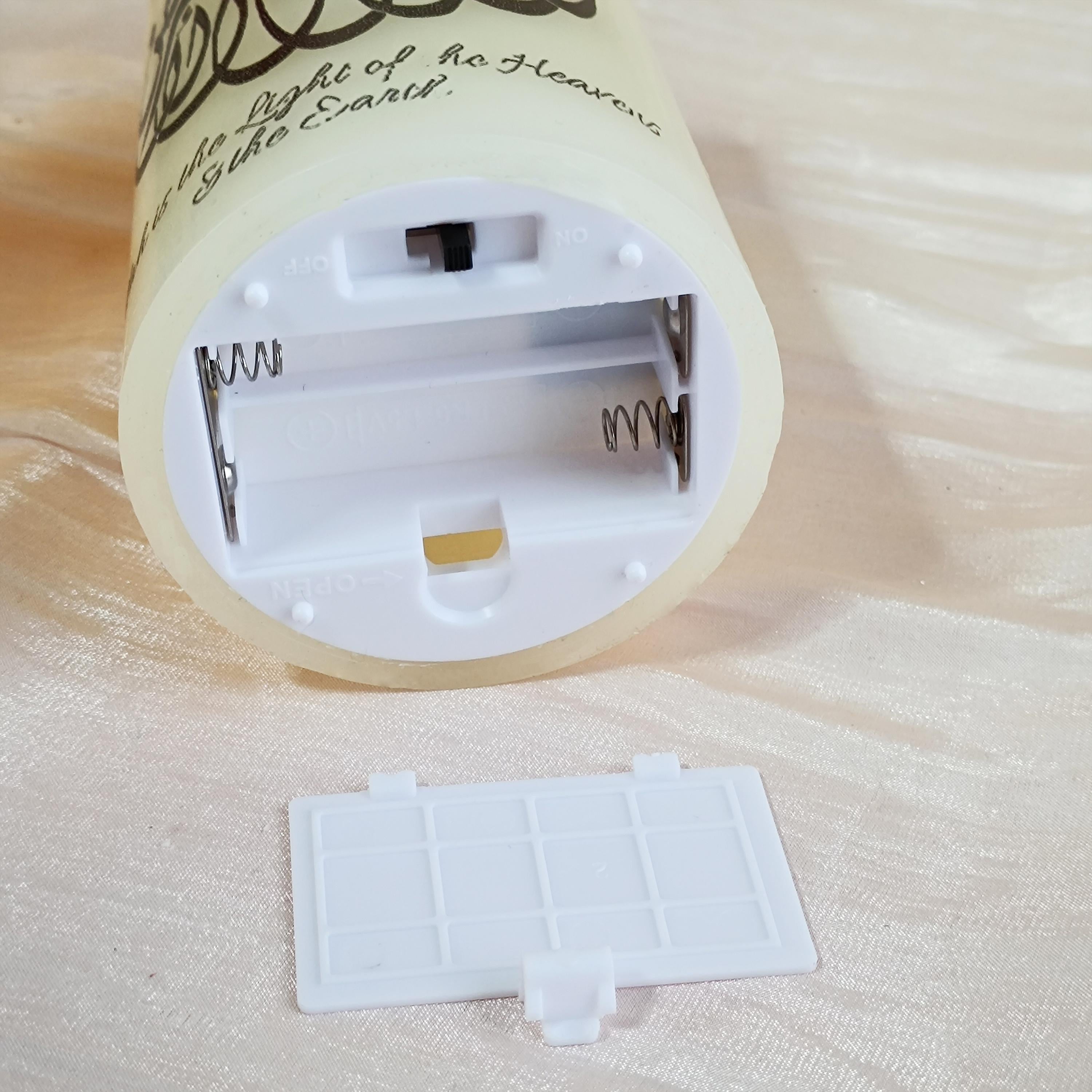 Flameless Shabbat Candle: LED Taper Candlestick with Remote & Timer