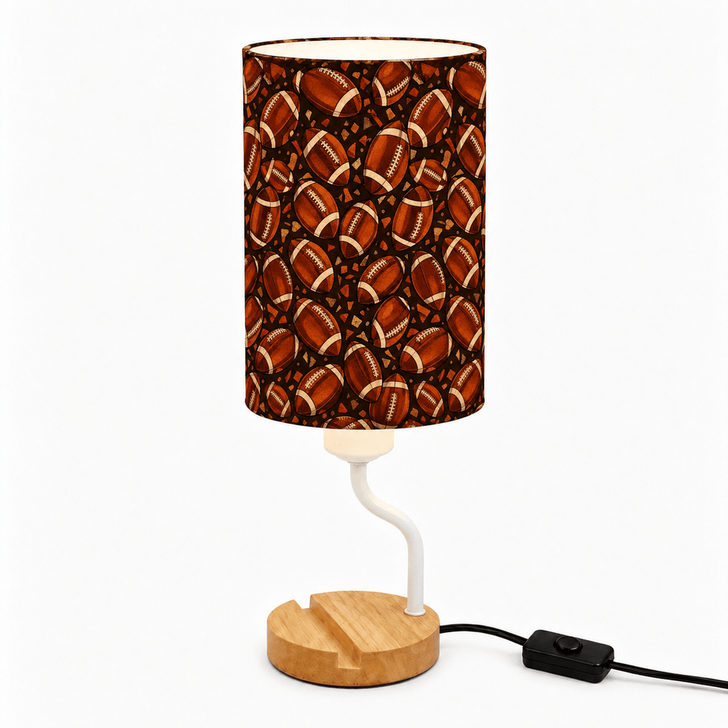 Basketball PLA Eco‑Friendly Dimmable Table Lamp📱 3‑Button Control Bedside Lamp with Phone Stand, Sports Home Decor Gift