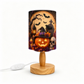 Cute Halloween Scarecrow PLA Eco‑Friendly Dimmable Table Lamp 👻 Button Control Bedside Lamp, Fall Pumpkin Seasonal Home Decor Gift