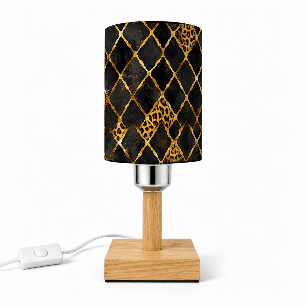 Leopard Heart PLA Eco‑Friendly Dimmable Table Lamp💛 3‑Button Control Bedside Lamp, Glam Fashion Home Decor Gift
