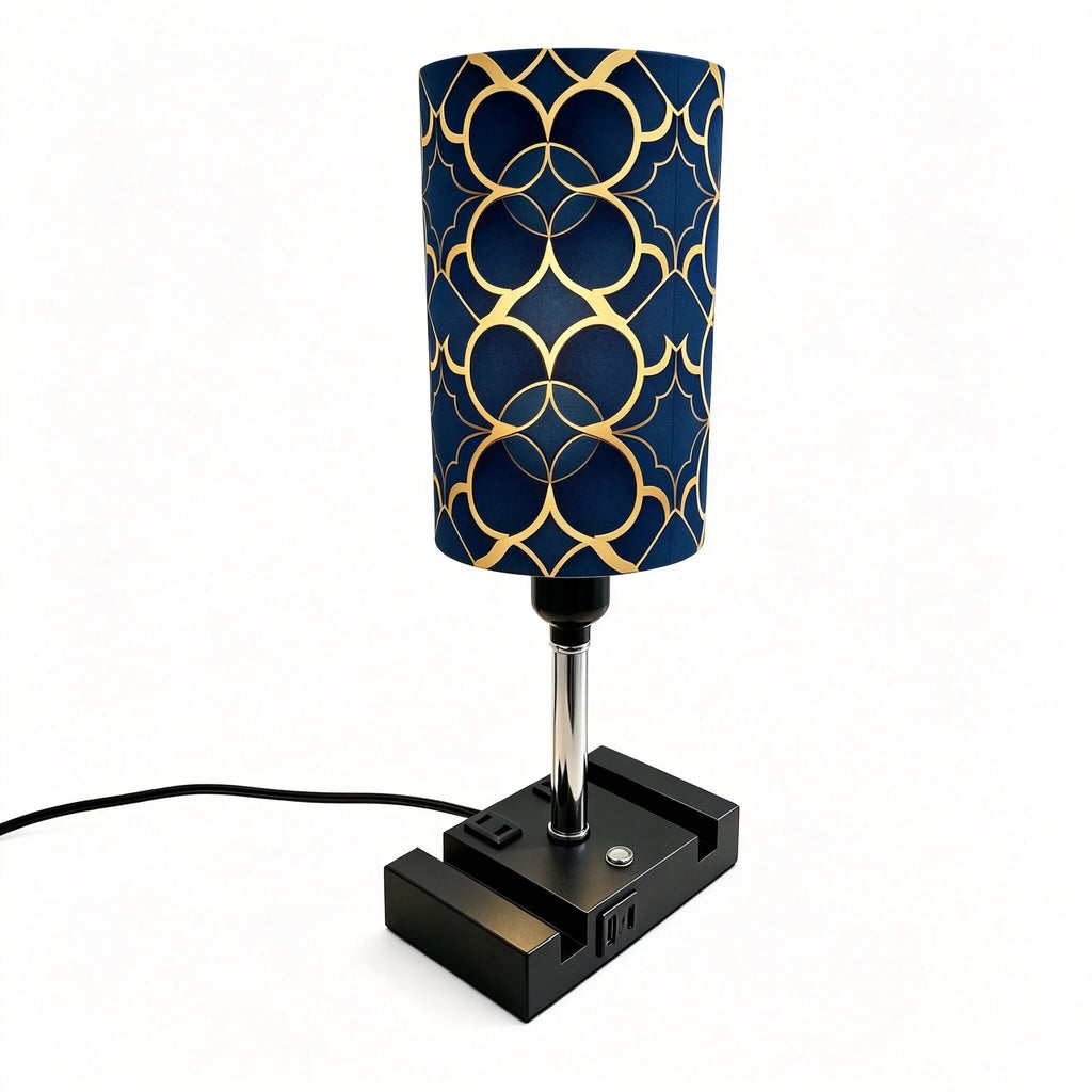 Picasso Abstract Art PLA Eco-Friendly Touch Control Table Lamp 🎨 3 Color Dimmable Multifunctional Table Lamp, Dual Phone Stand Bedside Desk Decor Gift