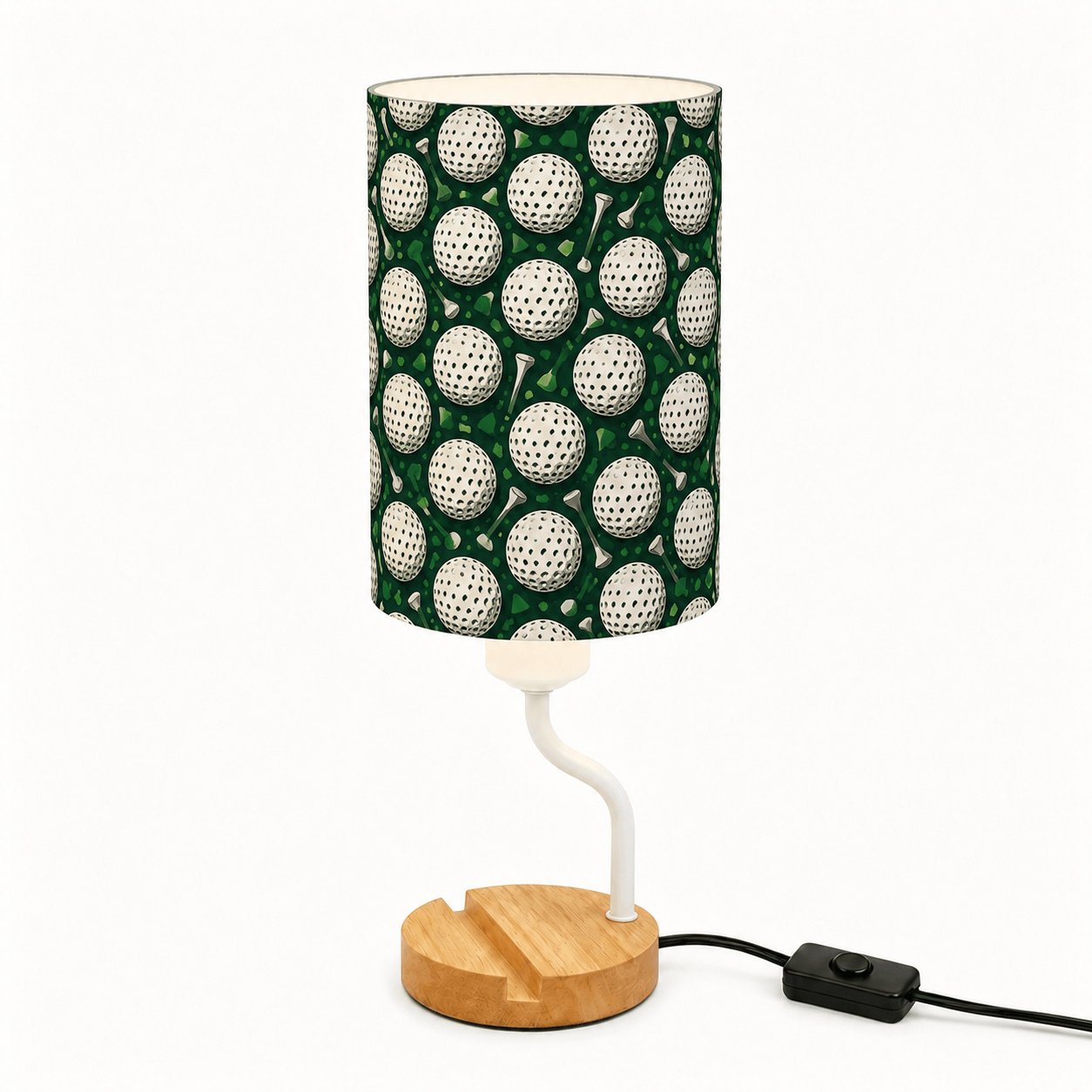 Basketball PLA Eco‑Friendly Dimmable Table Lamp📱 3‑Button Control Bedside Lamp with Phone Stand, Sports Home Decor Gift