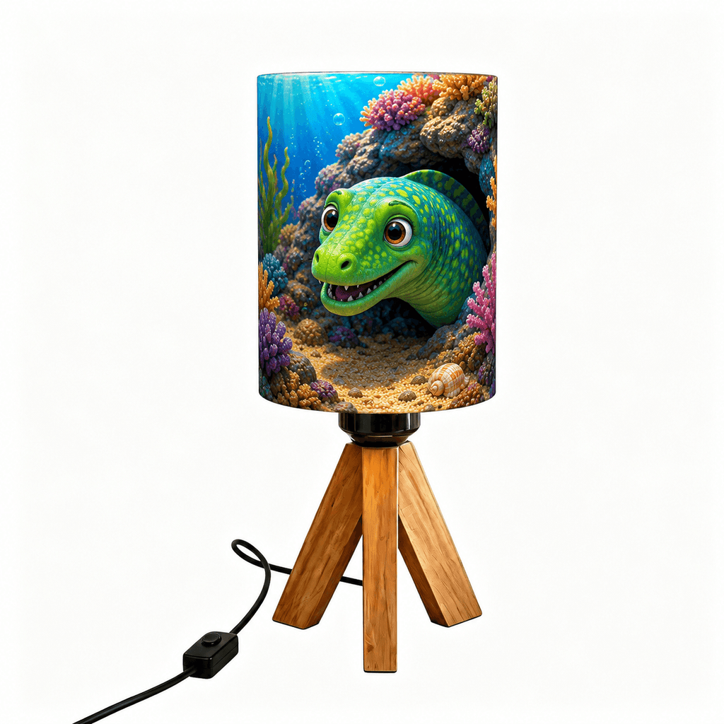 Ocean Shark Tripod PLA Eco‑Friendly Dimmable Table Lamp🌊 3‑Button Control Bedside Lamp, Marine Animal Home Decor Gift