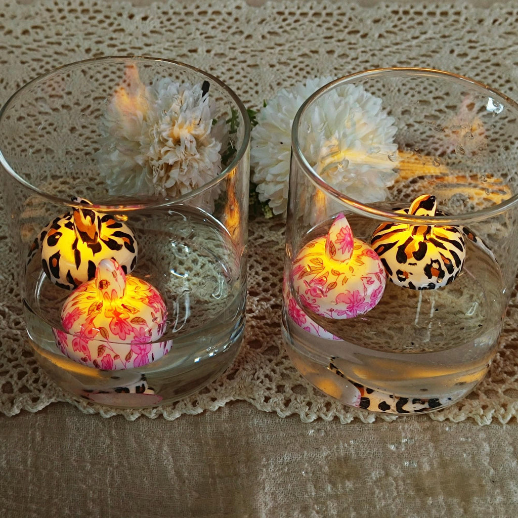 Floating Tea Light Candles 12-Pack 1.6"x1.5" Battery LED Candles Waterproof Bath Pool Decor