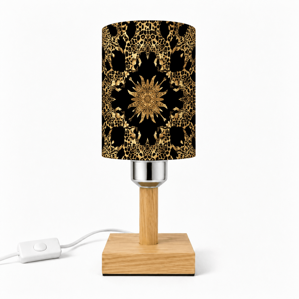 Leopard Heart PLA Eco‑Friendly Dimmable Table Lamp💛 3‑Button Control Bedside Lamp, Glam Fashion Home Decor Gift