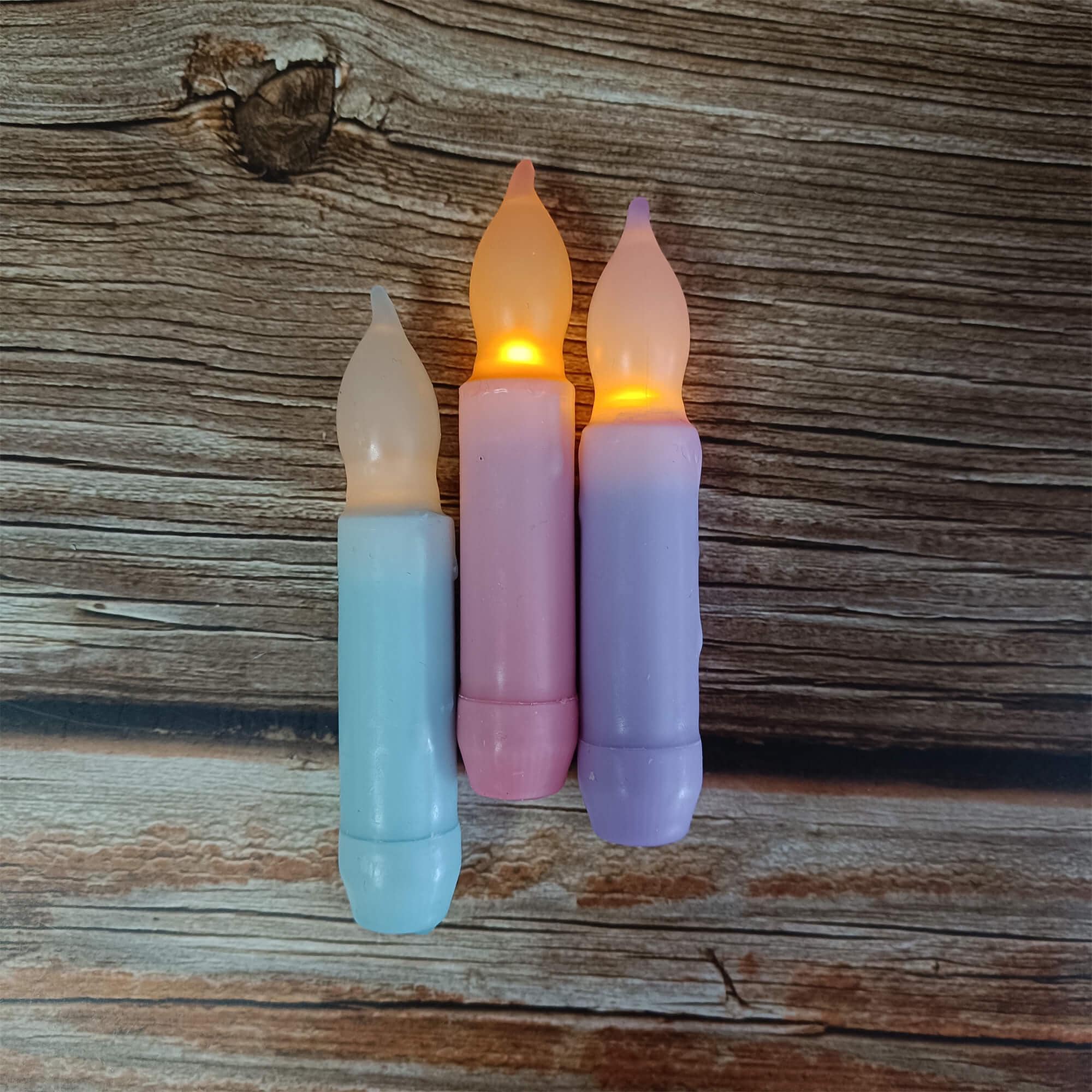 4.5 Inch Color LED Candles, Short Flameless Candles, Cute Decorative Candles, Mother's Day Gift