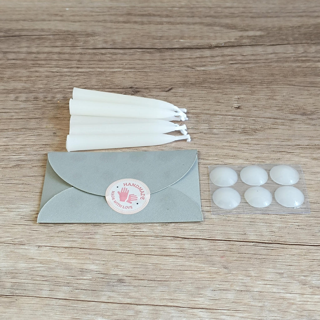 2.5 Inch Orange/White Beeswax Taper Candles 30pcs, Mini Ritual Candles Daily Meditation Votive Candles, Halloween Christmas Gifts