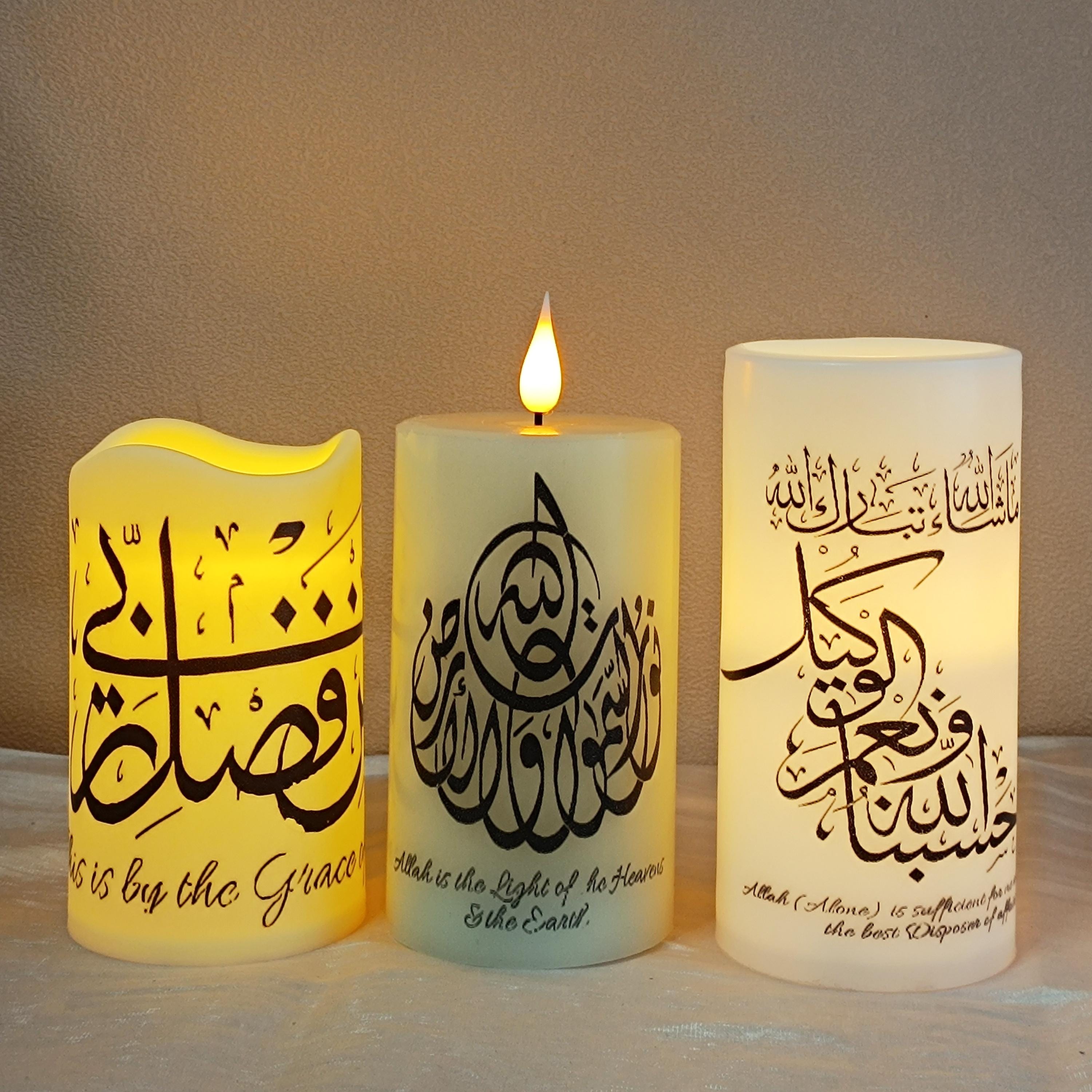 Flameless Shabbat Candle: LED Taper Candlestick with Remote & Timer