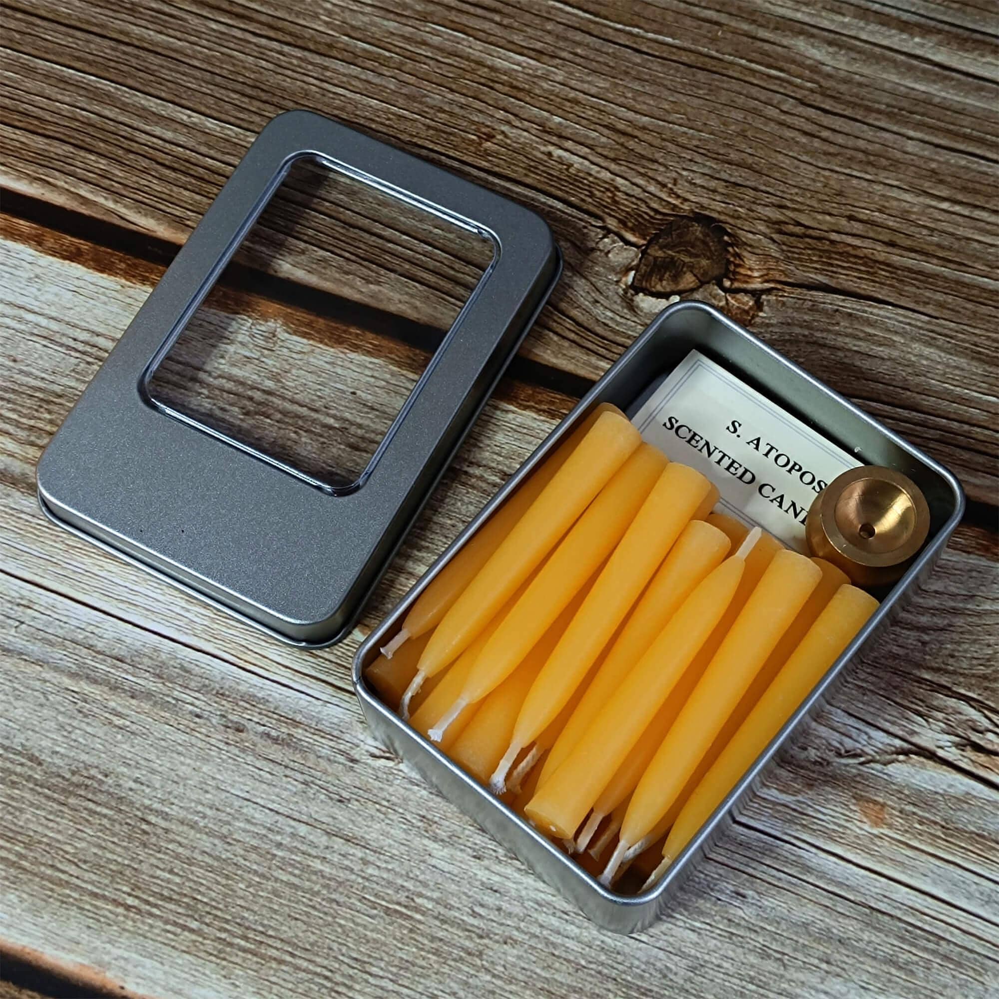 Meditation Beeswax Candle, 25pcs Per Box, Intention Candle, Manifestation Candle, Handmade Prayer Candle, Gift for Mother's Day