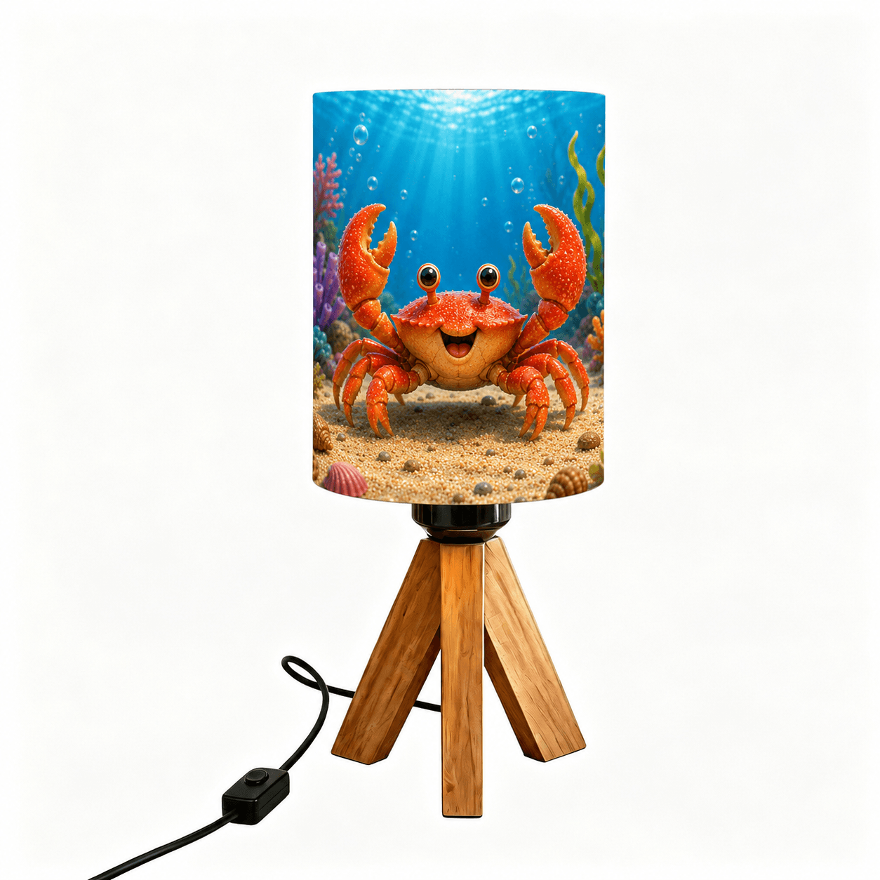 Ocean Shark Tripod PLA Eco‑Friendly Dimmable Table Lamp🌊 3‑Button Control Bedside Lamp, Marine Animal Home Decor Gift