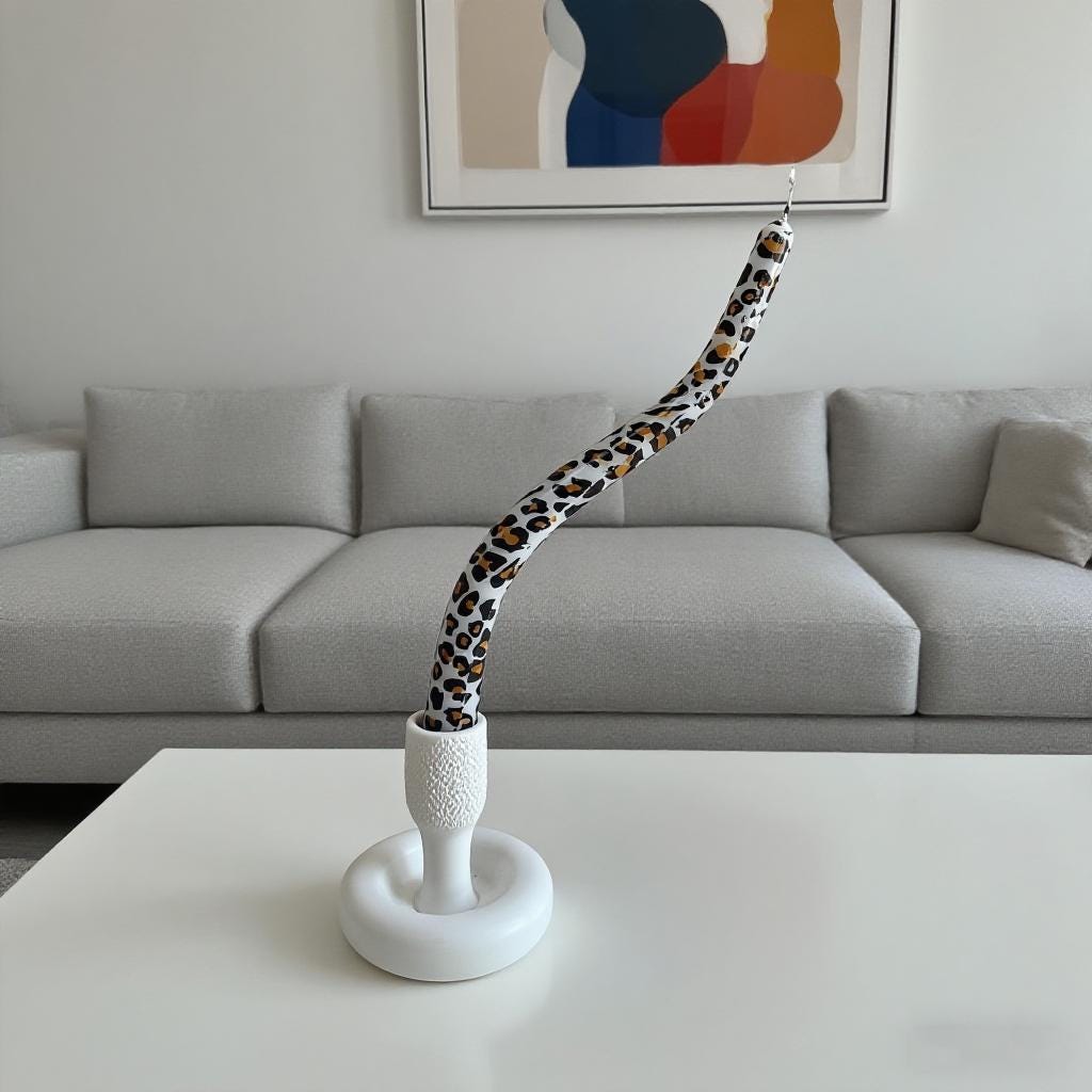 Twisted Art Taper Candle,Unscented Spiral Paraffin Candles,Smokeless,Flameless,Home Decor Wedding Dinner Halloween Decor