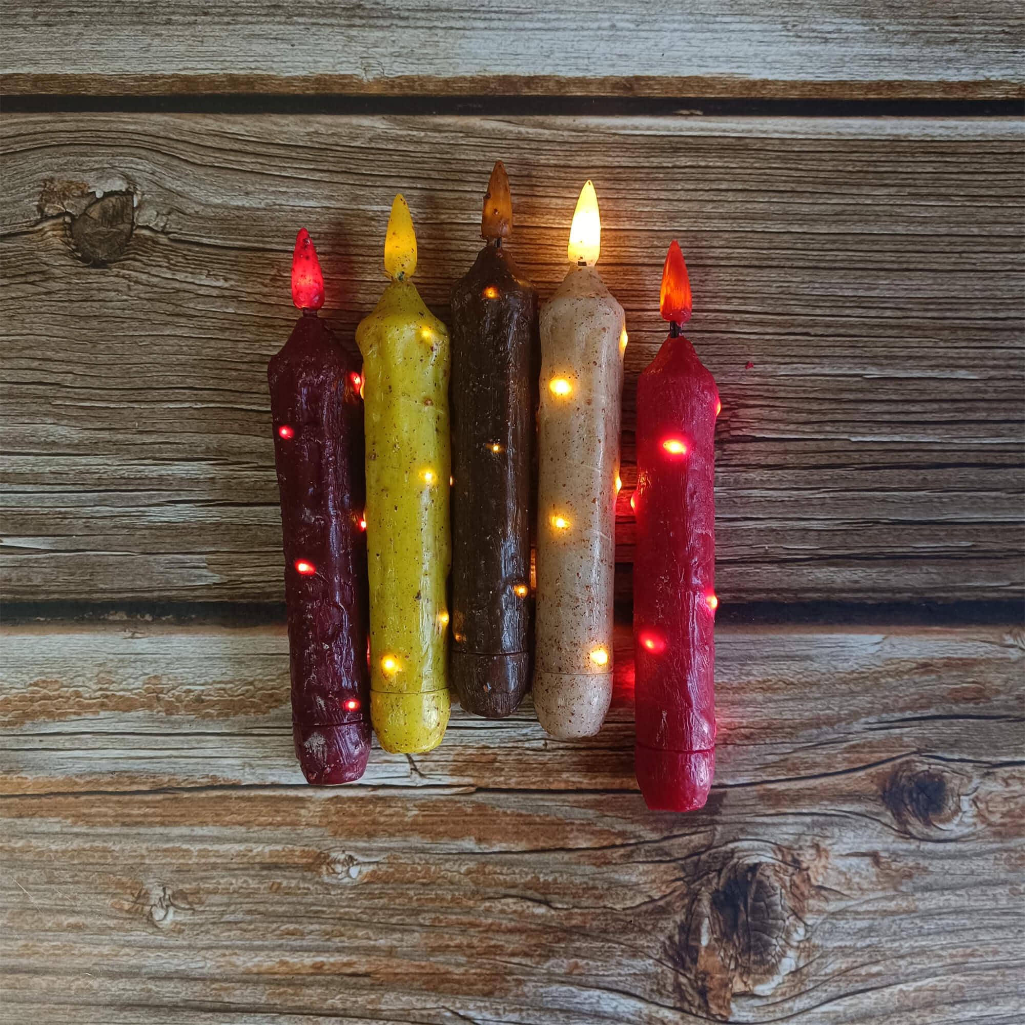 6.7 Inch Vintage Flameless Candle, Copper Filament LED Taper Candle, Battery Powered, With Remote Control and Timer, Mother's Day Gift