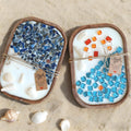 Coastal Ocean Themed Dough Bowl Candle, Fire Glass Beach Candle Handmade  Soy Scent Candle Home Decor, Anniversary Housewarming Gift