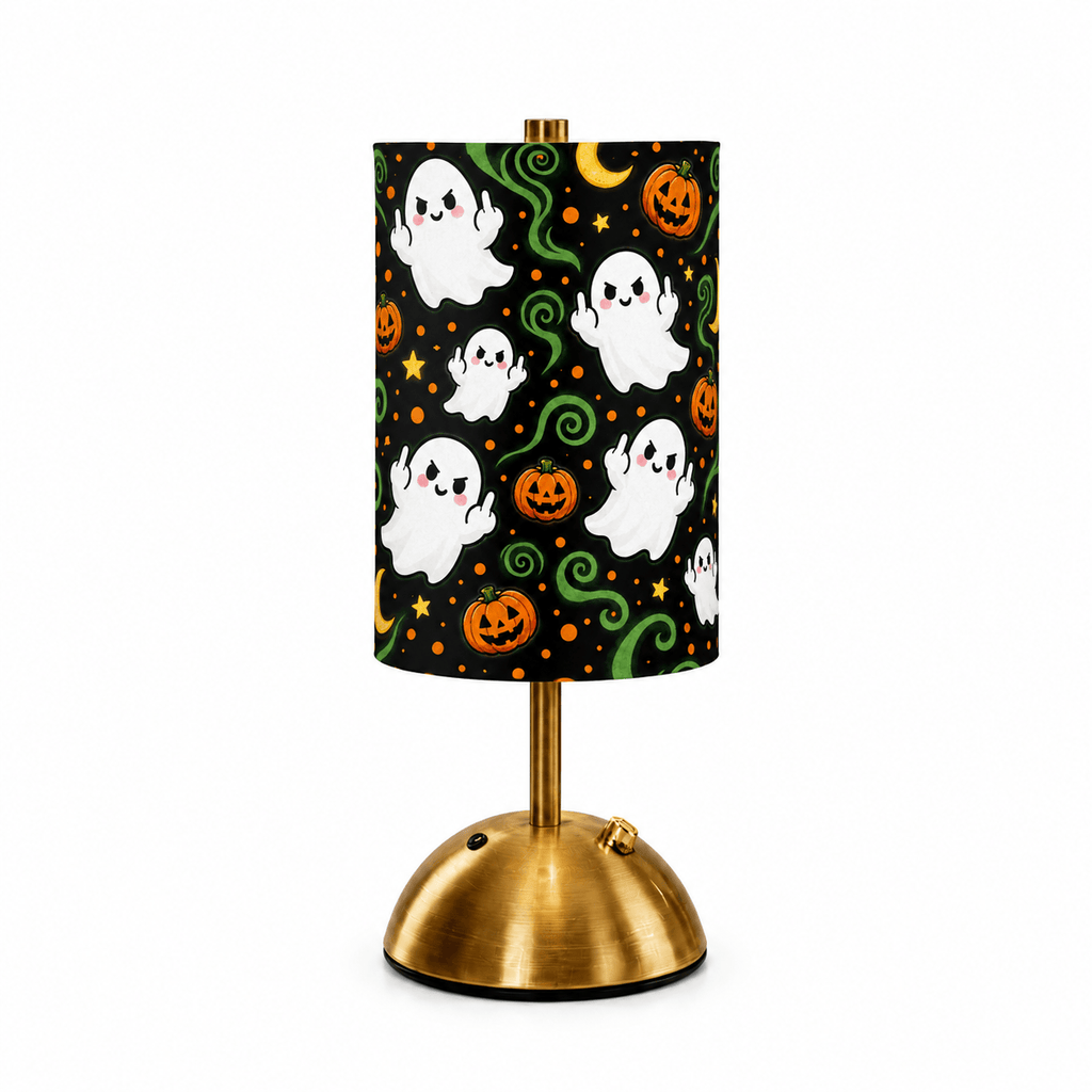 Cute Ghost PLA Table Lamp 👻 Touch Control 3 Color Stepless Dimming, Rechargeable Battery Up to 8 Hours, Halloween Themed Desk Lamp