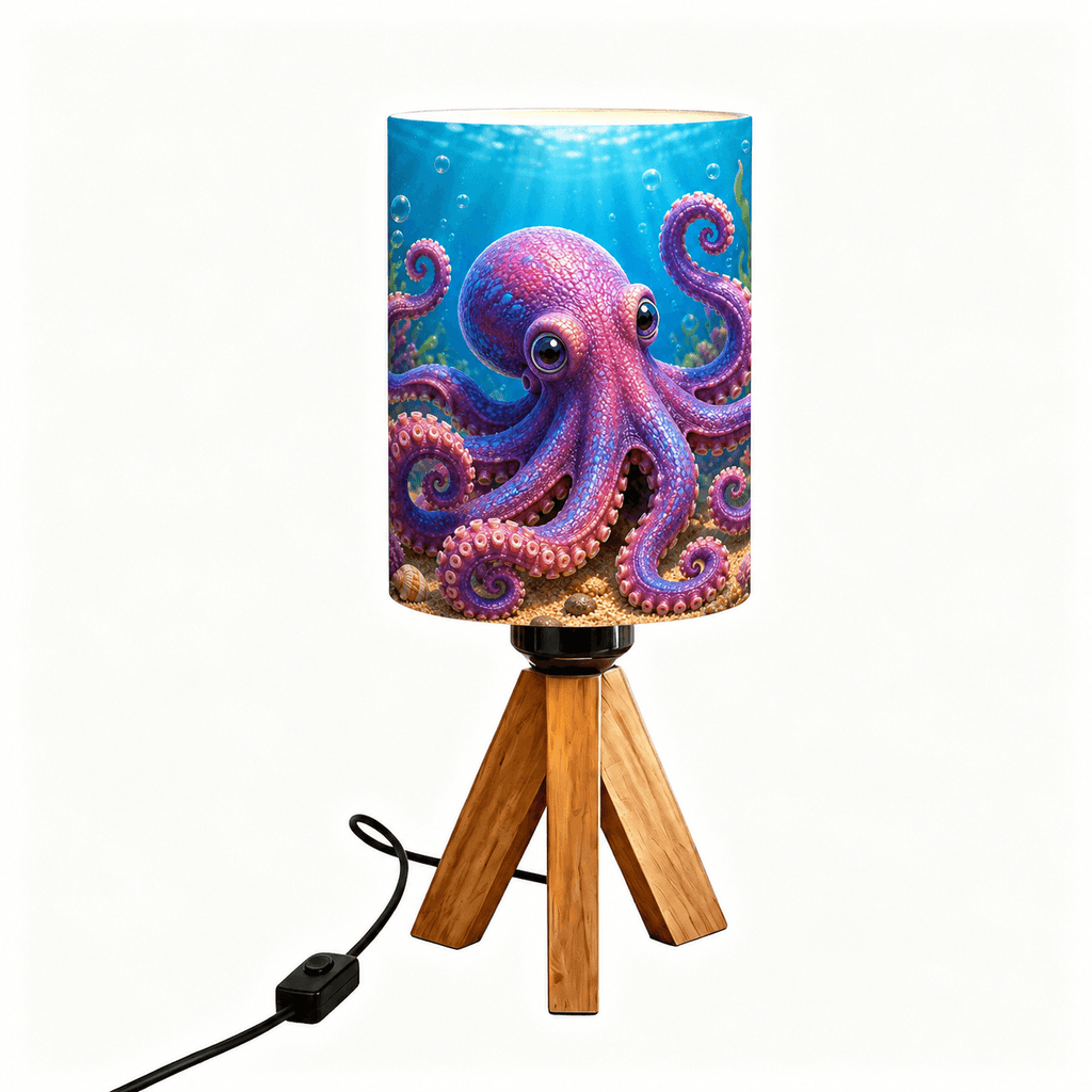 Ocean Shark Tripod PLA Eco‑Friendly Dimmable Table Lamp🌊 3‑Button Control Bedside Lamp, Marine Animal Home Decor Gift