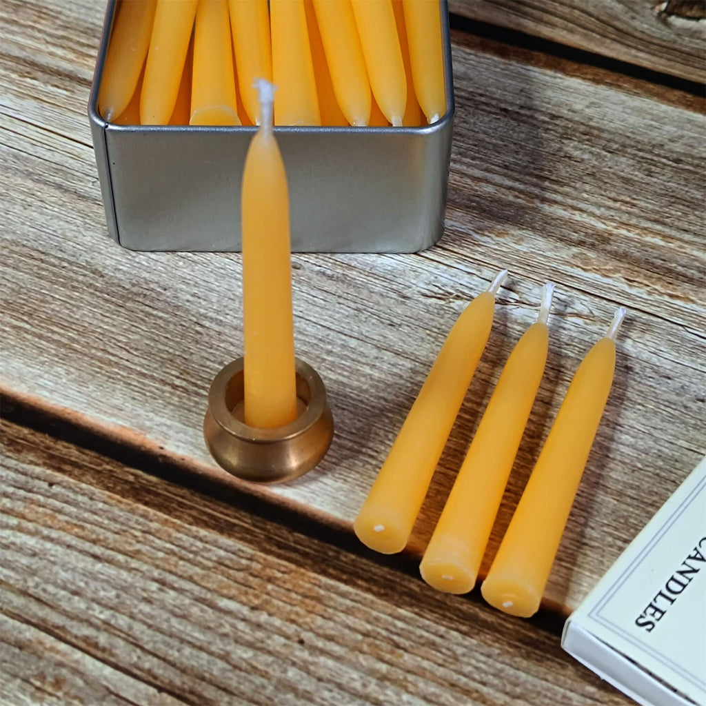 Meditation Beeswax Candle, 25pcs Per Box, Intention Candle, Manifestation Candle, Handmade Prayer Candle, Gift for Mother's Day