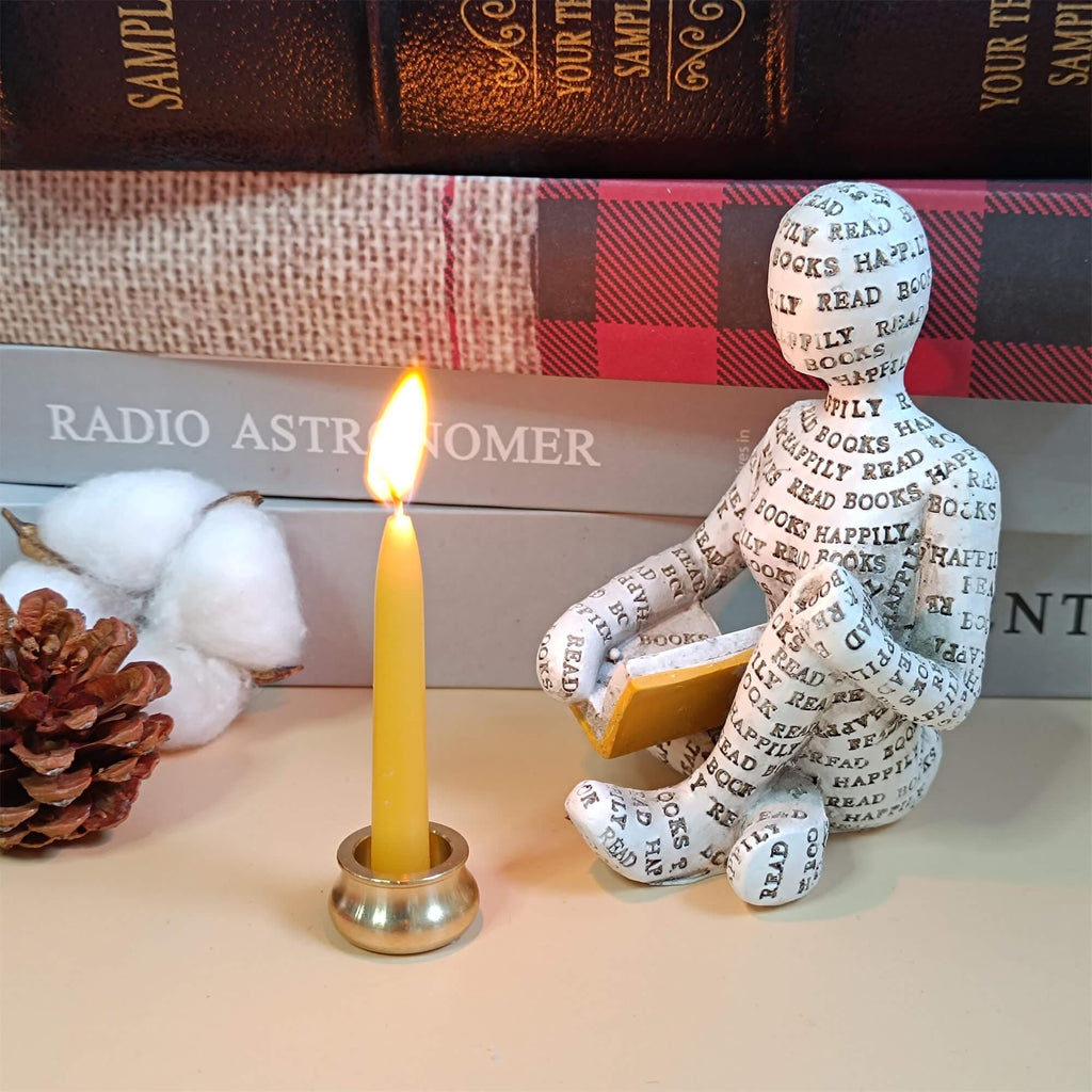 Resin Thinker Sculpture: Abstract Meditation Ornament, Home Decor