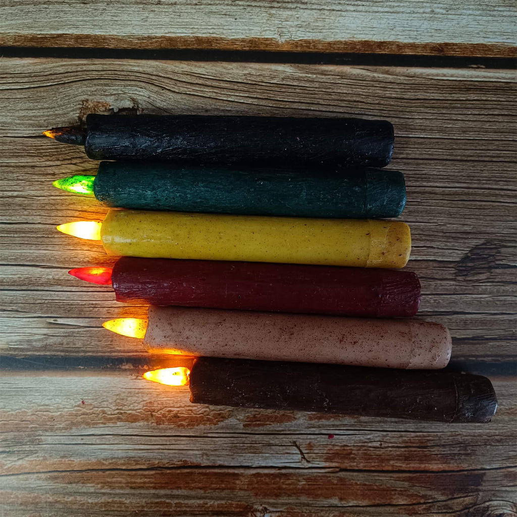 6.7 Inch Retro LED Candle, Rustic Flameless Decorative Candle, Battery Powered with Timer, Mother's Day Gift, Home Decor