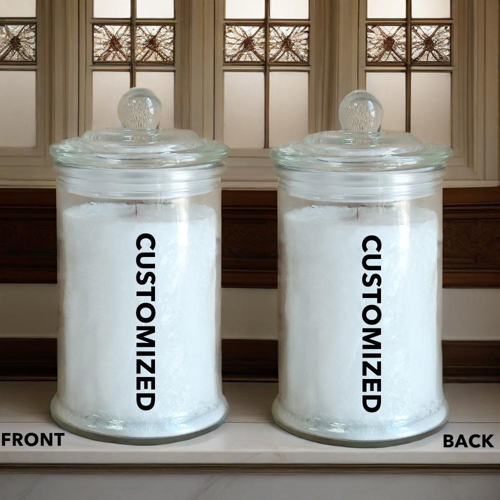 Personalized Islamic Calligraphy Candle: Wooden Wick Eid Gift