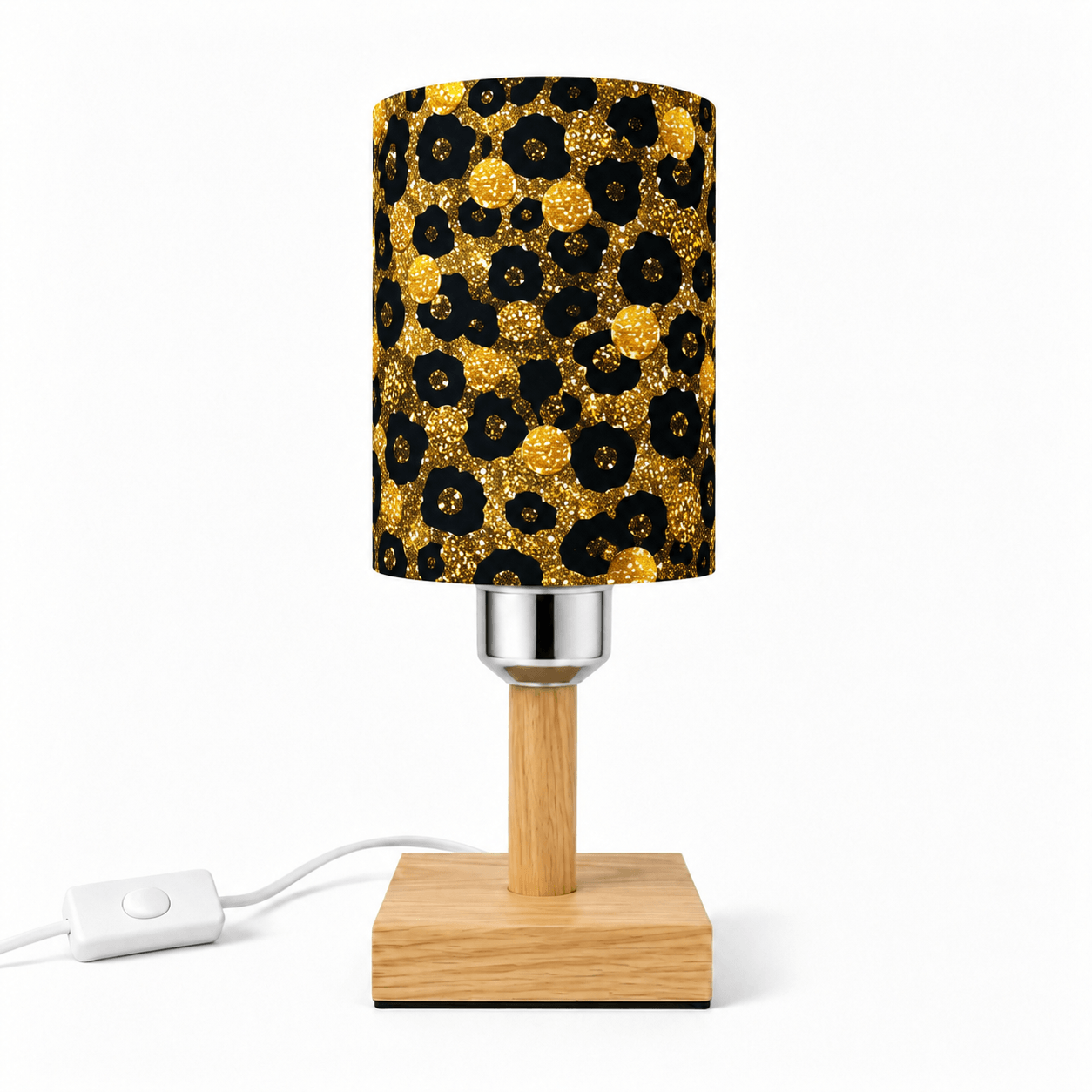 Leopard Heart PLA Eco‑Friendly Dimmable Table Lamp💛 3‑Button Control Bedside Lamp, Glam Fashion Home Decor Gift