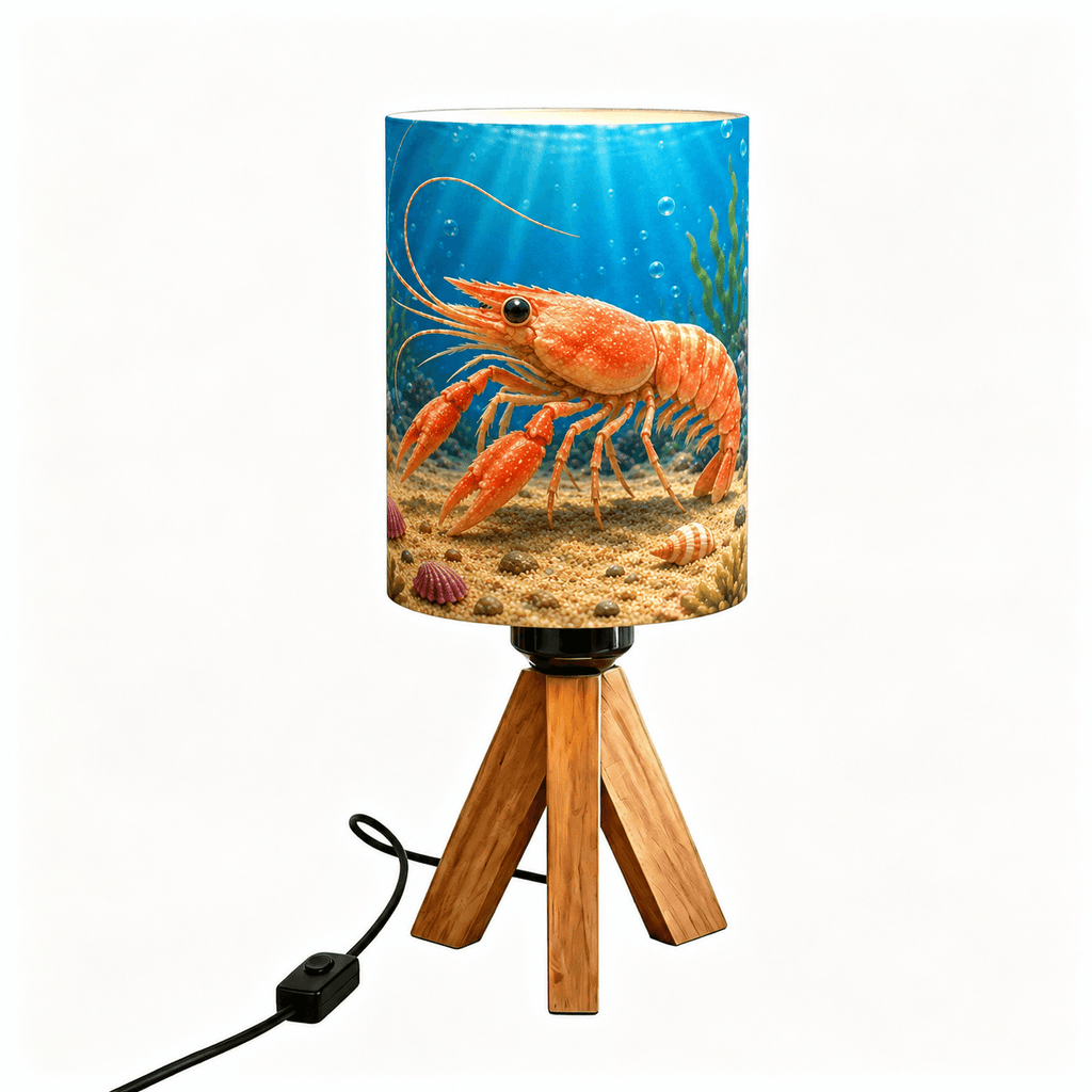 Ocean Shark Tripod PLA Eco‑Friendly Dimmable Table Lamp🌊 3‑Button Control Bedside Lamp, Marine Animal Home Decor Gift