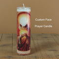 Custom Face Prayer Candle, Personalized Photo Candle, Novelty Birthday Gift, No Scent, Celebrity Memorial Candle