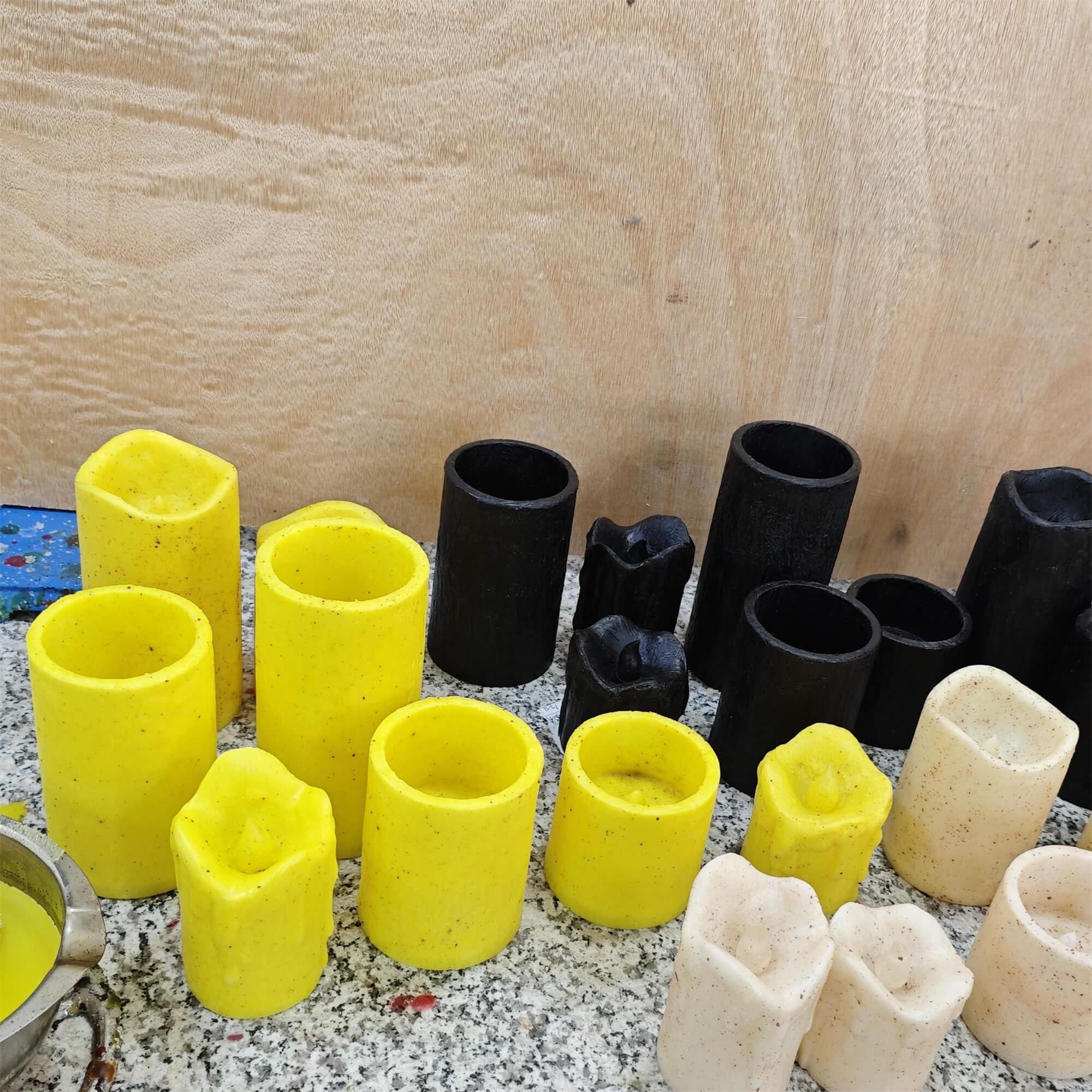 Flameless LED Pillar Candles, Realistic Flickering Effect, Battery Operated, Realistic Wax Figure Design, Home Decor, Mother's Day Gift