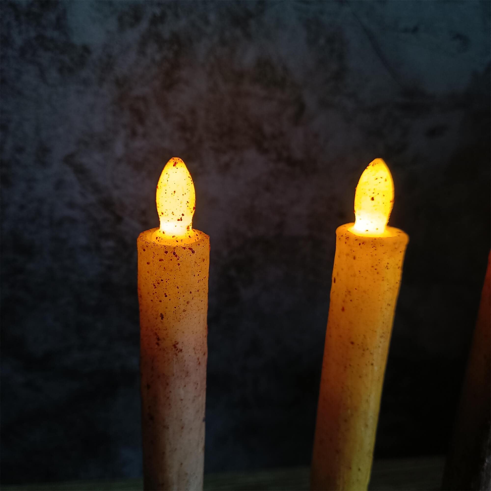 Vintage Flameless LED Candles, Long Taper Candles, Primitive Candles, Home Decor, Christmas Gift