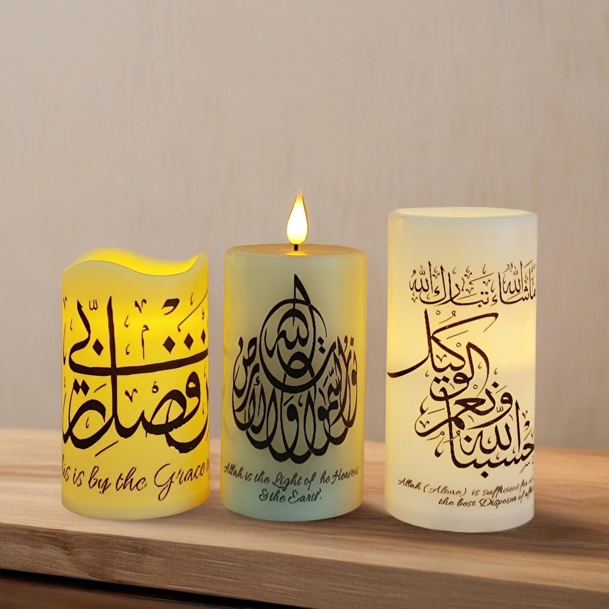 Flameless Shabbat Candle: LED Taper Candlestick with Remote & Timer