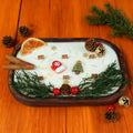 Spice-Decorated Wooden Dough Bowl Scented Candle,6 Wick Container Candle,,Christmas Decor Christmas Gift,Custom Gifts