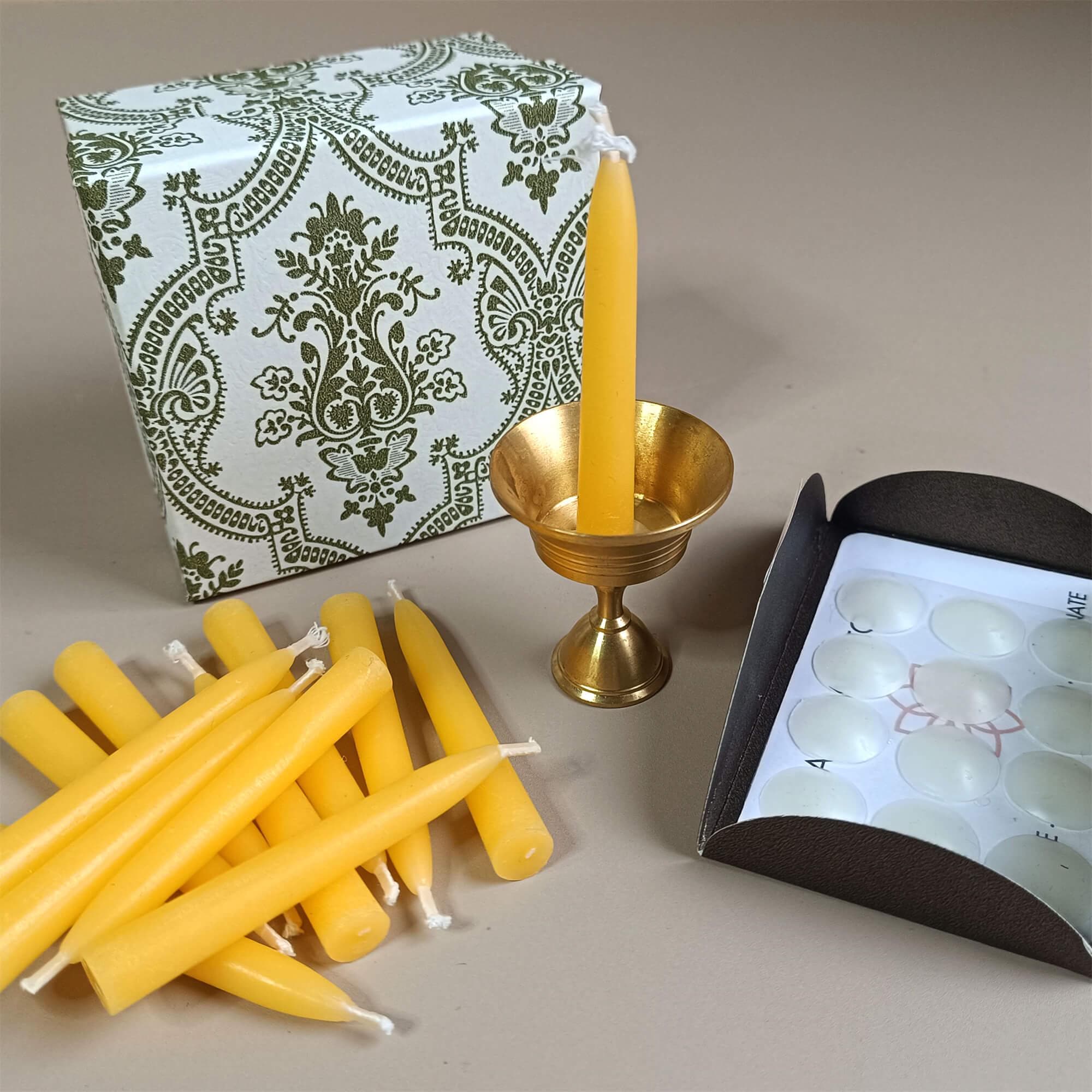 2.5 Inch Beeswax Candles, Daily Meditation Candles, Beeswax Votive Candles, Small Beeswax Taper Candle Gifts, Mother's Day Gifts