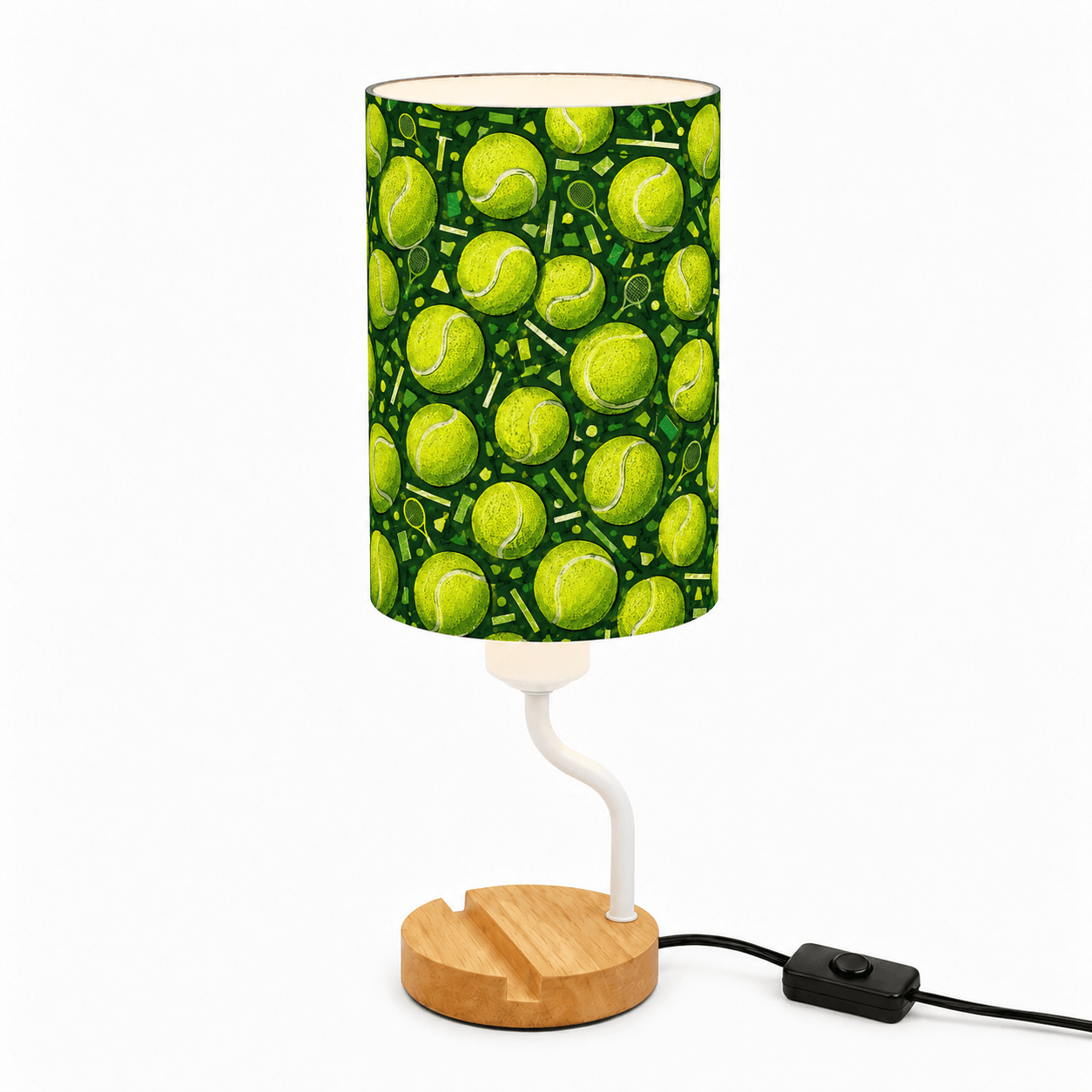 Basketball PLA Eco‑Friendly Dimmable Table Lamp📱 3‑Button Control Bedside Lamp with Phone Stand, Sports Home Decor Gift