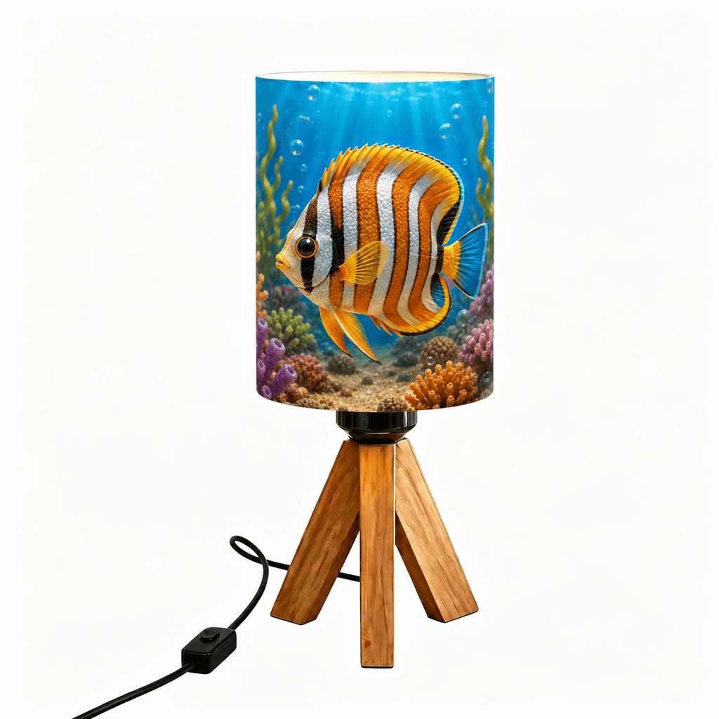 Ocean Shark Tripod PLA Eco‑Friendly Dimmable Table Lamp🌊 3‑Button Control Bedside Lamp, Marine Animal Home Decor Gift