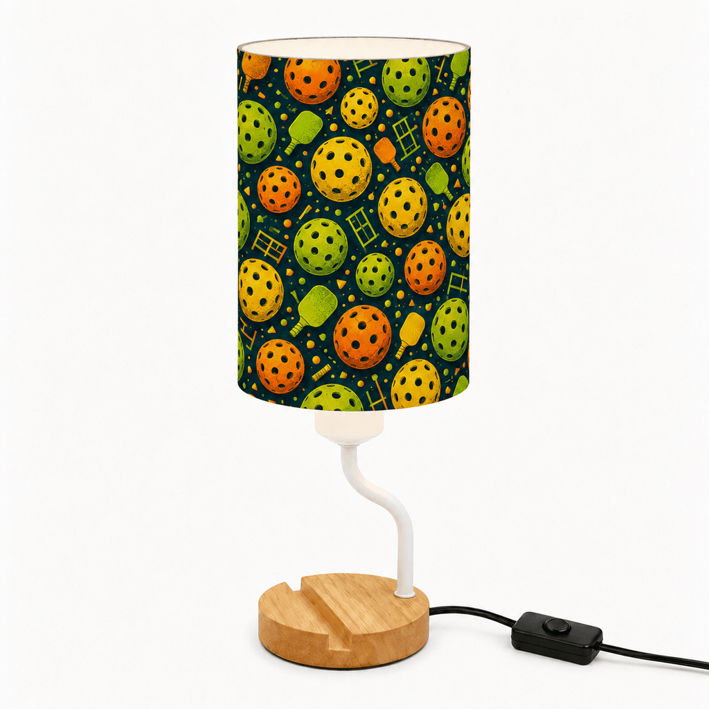 Basketball PLA Eco‑Friendly Dimmable Table Lamp📱 3‑Button Control Bedside Lamp with Phone Stand, Sports Home Decor Gift
