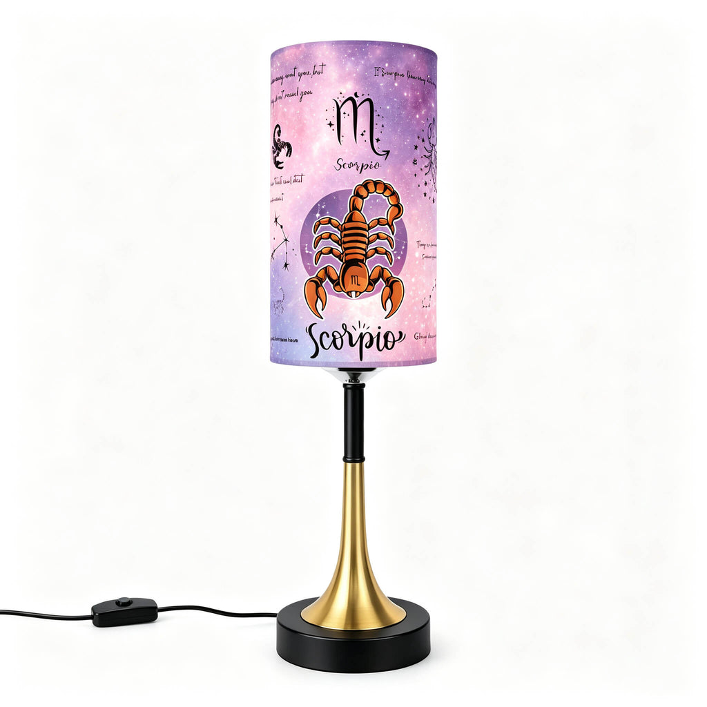 Zodiac Sign PLA Eco-Friendly Table Lamp ♈ 3 Color Dimmable Button Control Lamp, USB Plug Celestial Astrology Decor Desk Lamp