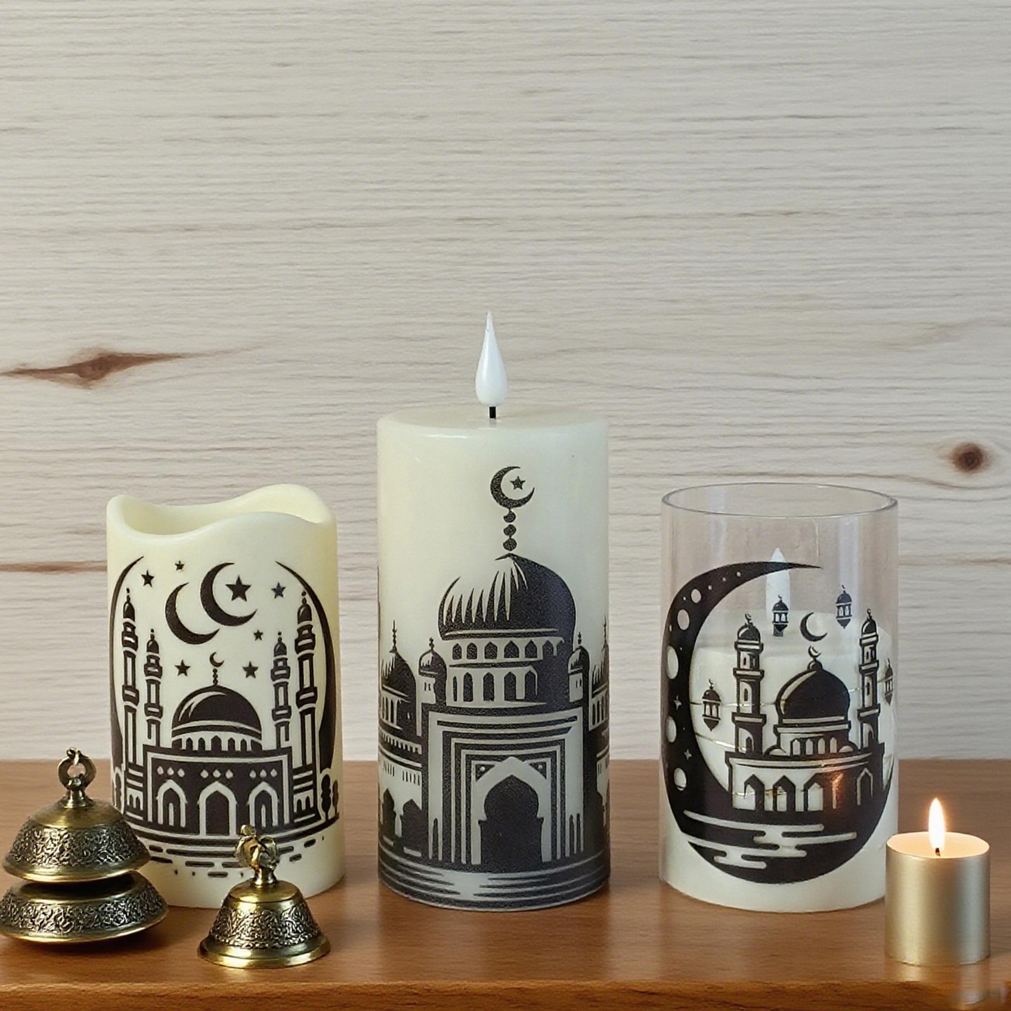 Flameless Shabbat LED Candle with Remote: Jewish Home Decor Gift