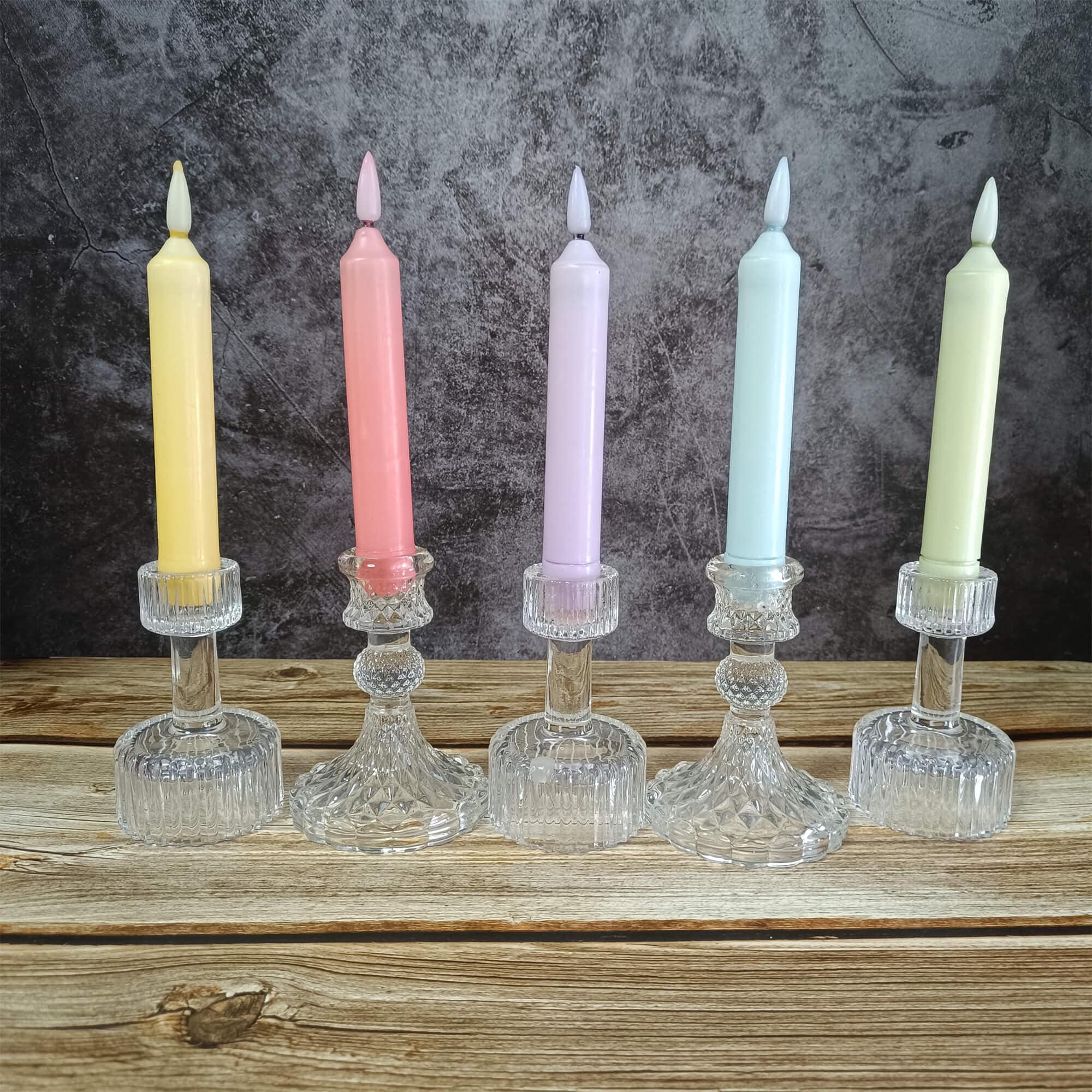 6.3 Inch Color LED Tape Candle, Flameless Candle, Decorative Candle, Battery Powered with Remote Control, Mother's Day Gift