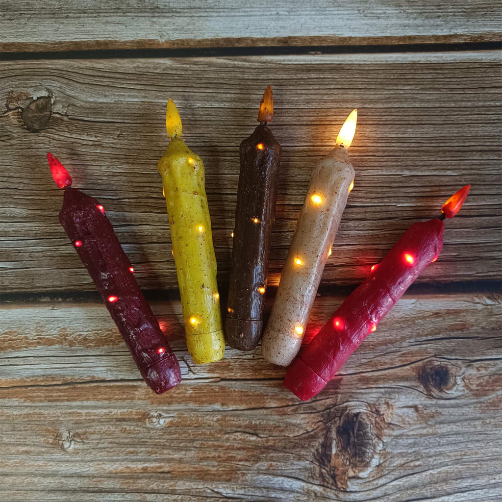 6.7 Inch Vintage Flameless Candle, Copper Filament LED Taper Candle, Battery Powered, With Remote Control and Timer, Mother's Day Gift