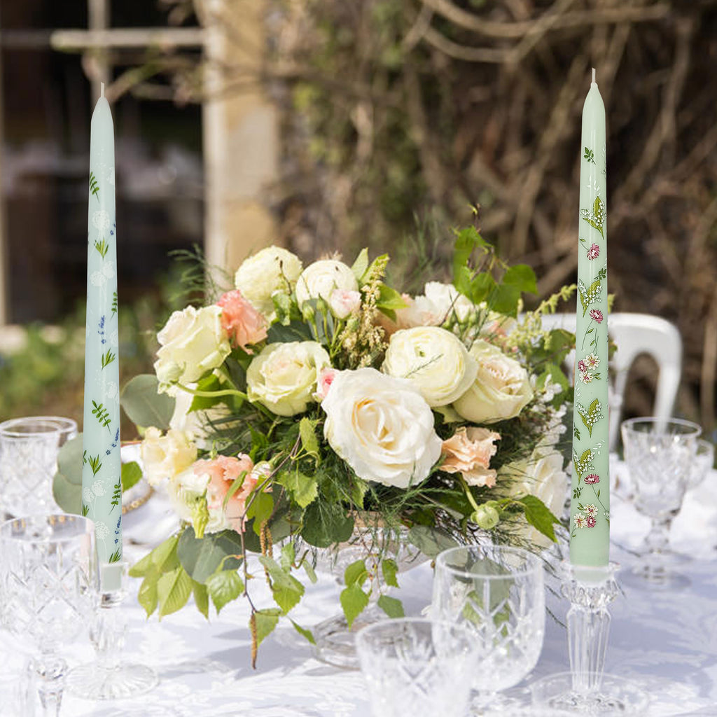 Valentine's Day Spiral Candle Sticks Printed Candlestick, 1pc Twisted Candlesticks,Colorful flowers with fragrance,Wedding Candles