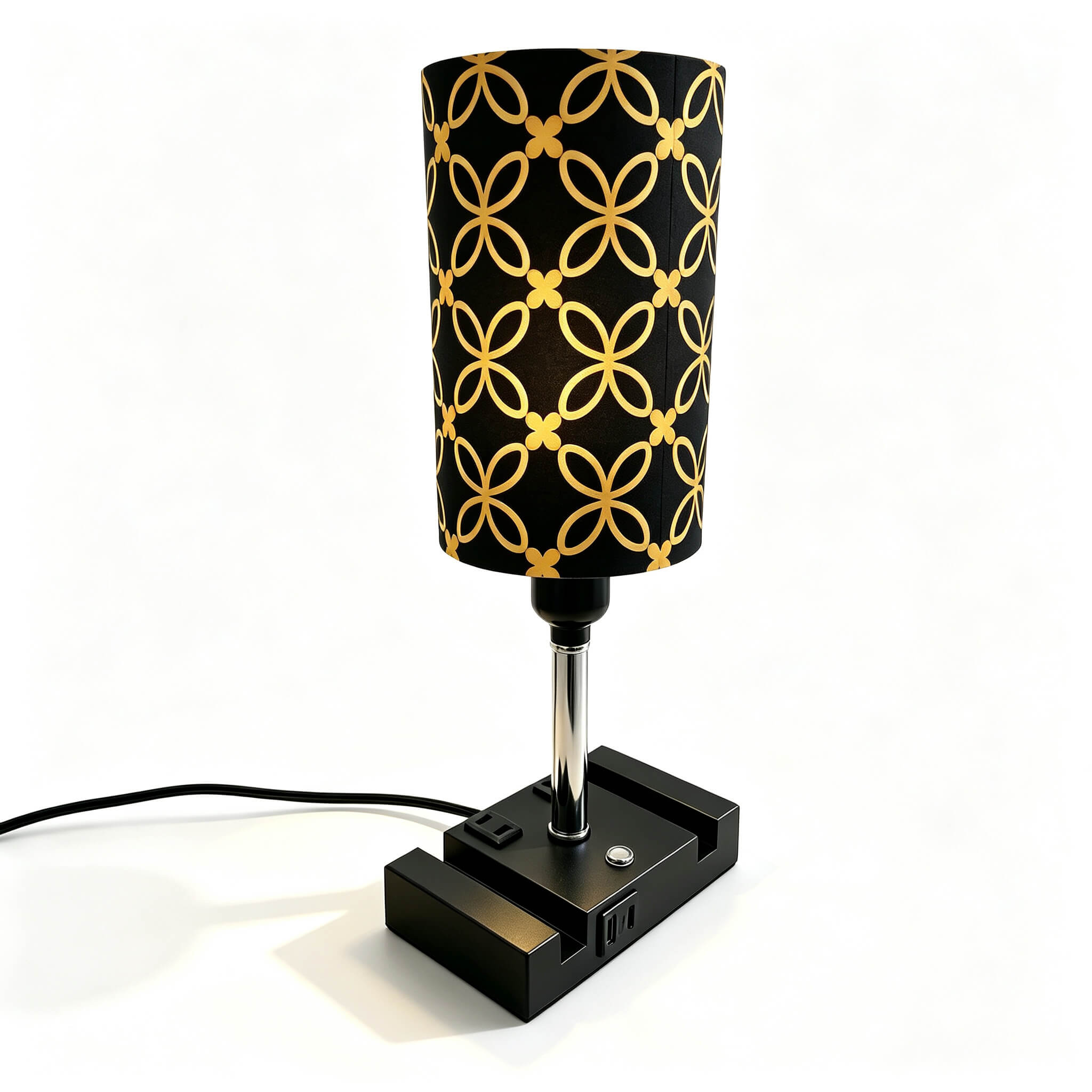 Picasso Abstract Art PLA Eco-Friendly Touch Control Table Lamp 🎨 3 Color Dimmable Multifunctional Table Lamp, Dual Phone Stand Bedside Desk Decor Gift