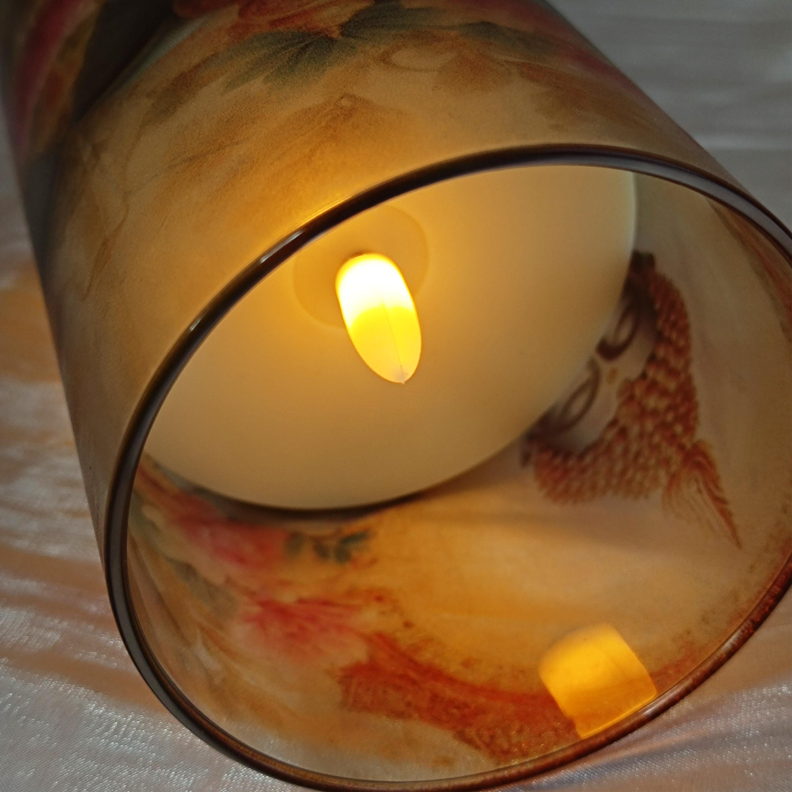 Buddha Flameless Candle Set: LED Taper Candles with Remote