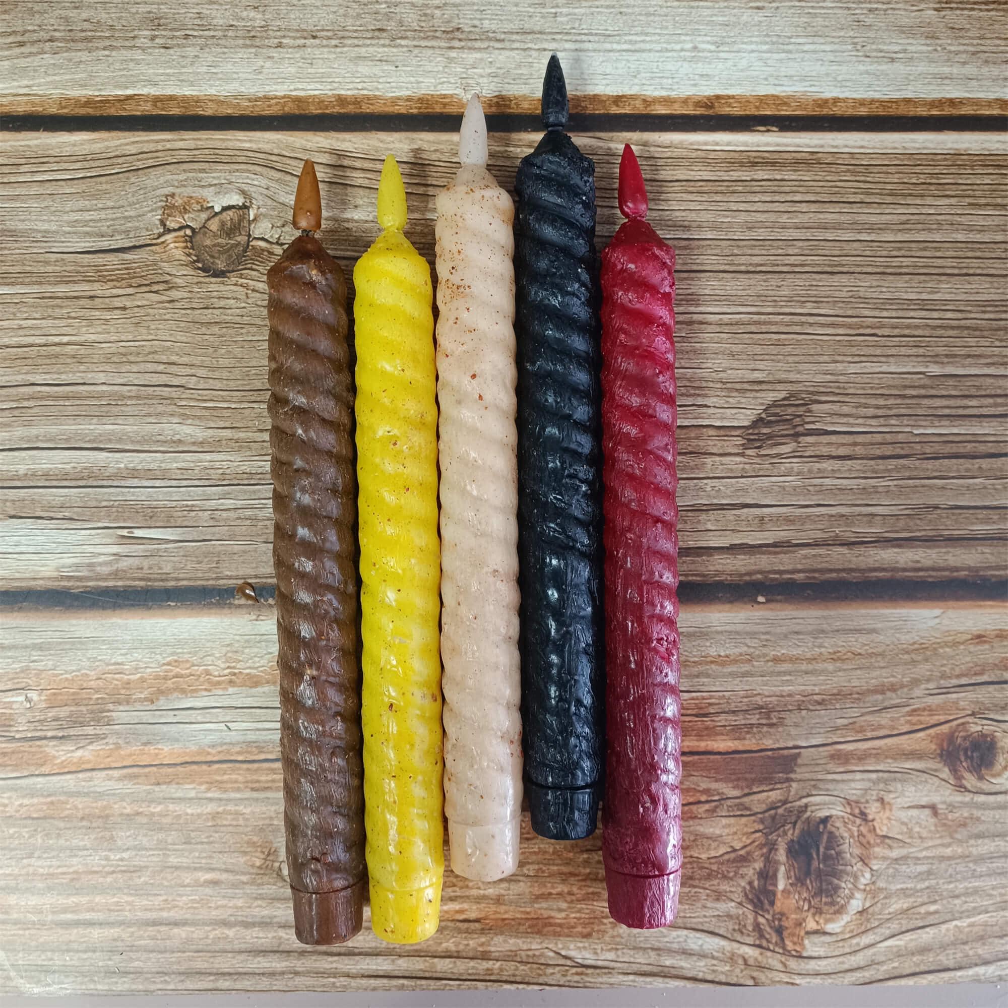 9.65 Inch Vintage Flameless Long Candle, LED Tapered Spiral Candle, Battery-Operated, With Remote Control and Timer, Christmas  Gift