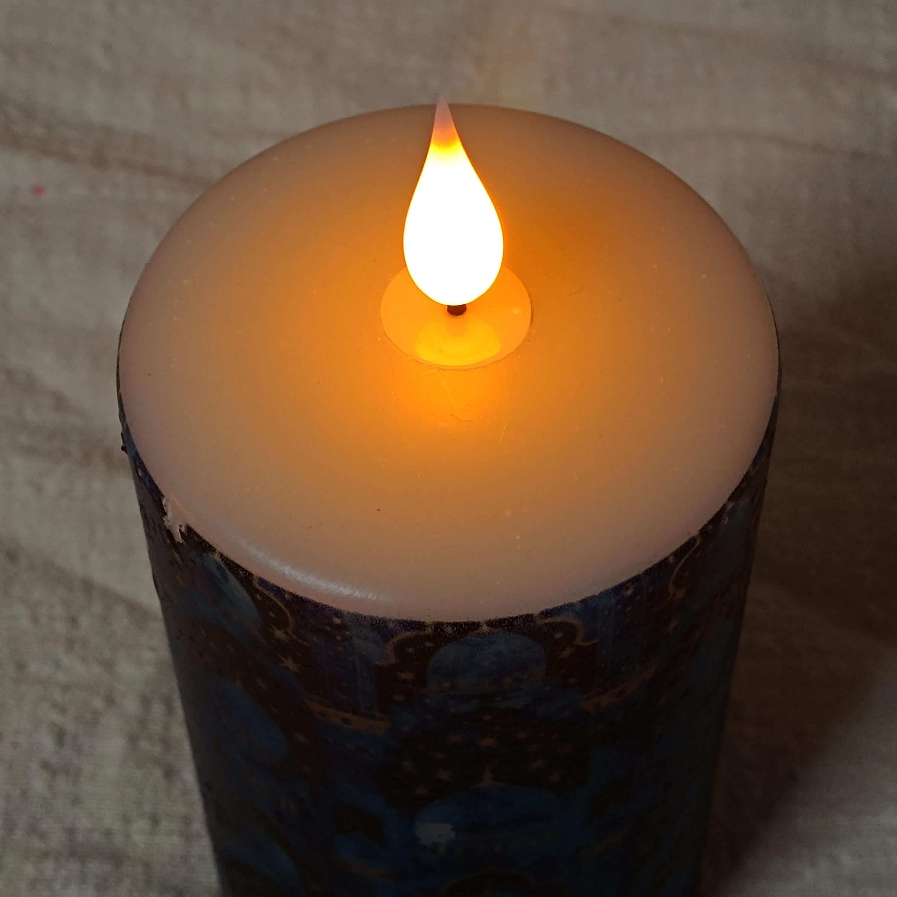 Eid Flameless Candles Set: Arabic LED Ramadan Decor with Remote