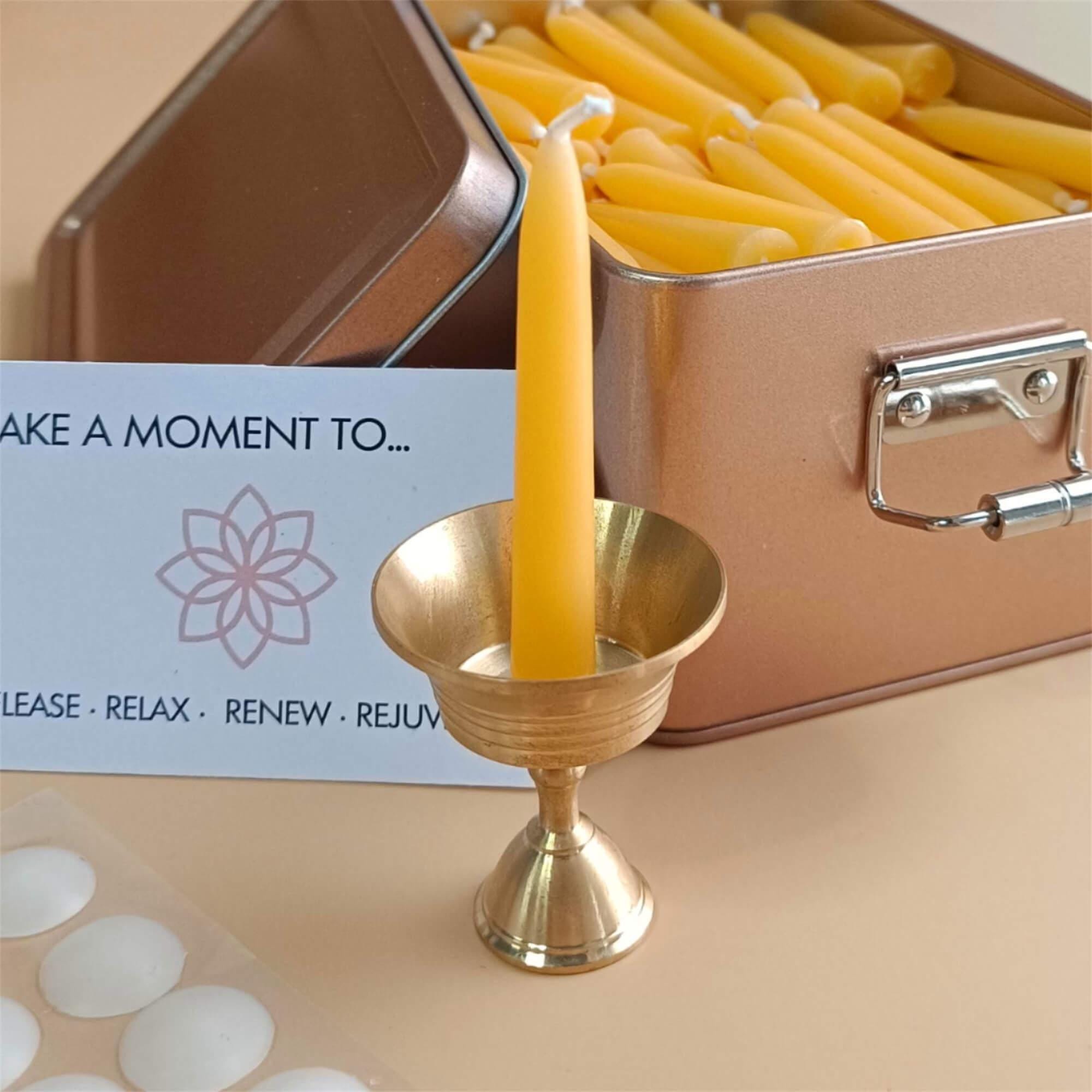 2.5 Inch Beeswax Candles, 150pcs, Meditation Candles, Bulk Candle Sets, Pure Beeswax Homemade Candles, Altar Candles, Mother's Day Gift