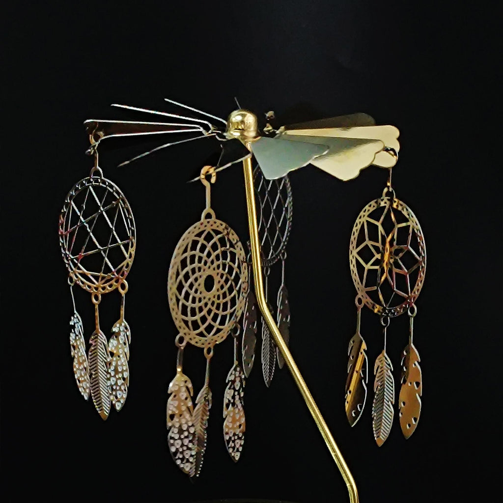 Golden Rotating Candle Holder,Vintage Tealight Holder,Valentines gift, Candle holder gift, Birthday gifts, Christmas gift