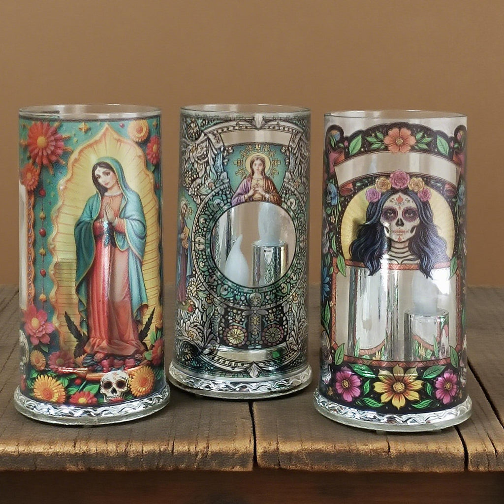 Personalized Memorial Candle, Custom Photo Text LED Candle, Flameless Votive with Remote, Sympathy Gift, In Loving Memory, Halloween Gift