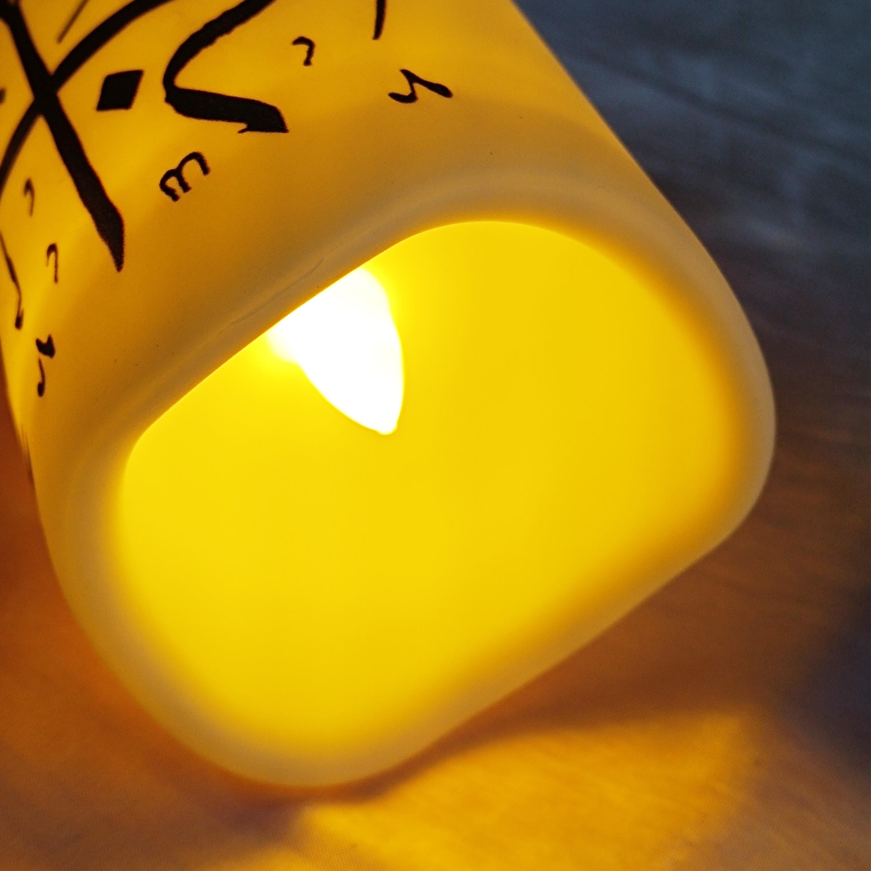Flameless Shabbat Candle: LED Taper Candlestick with Remote & Timer